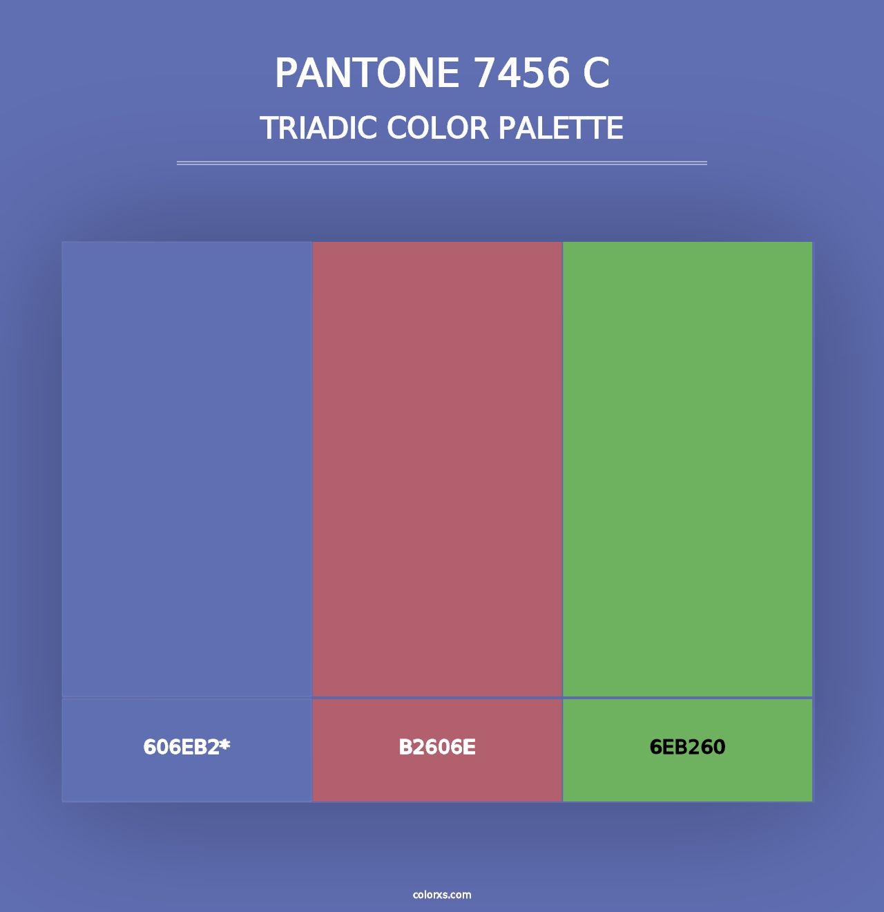 PANTONE 7456 C - Triadic Color Palette