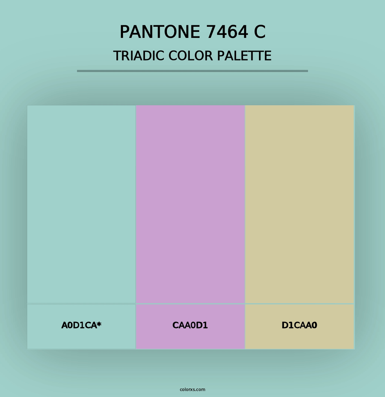 PANTONE 7464 C - Triadic Color Palette