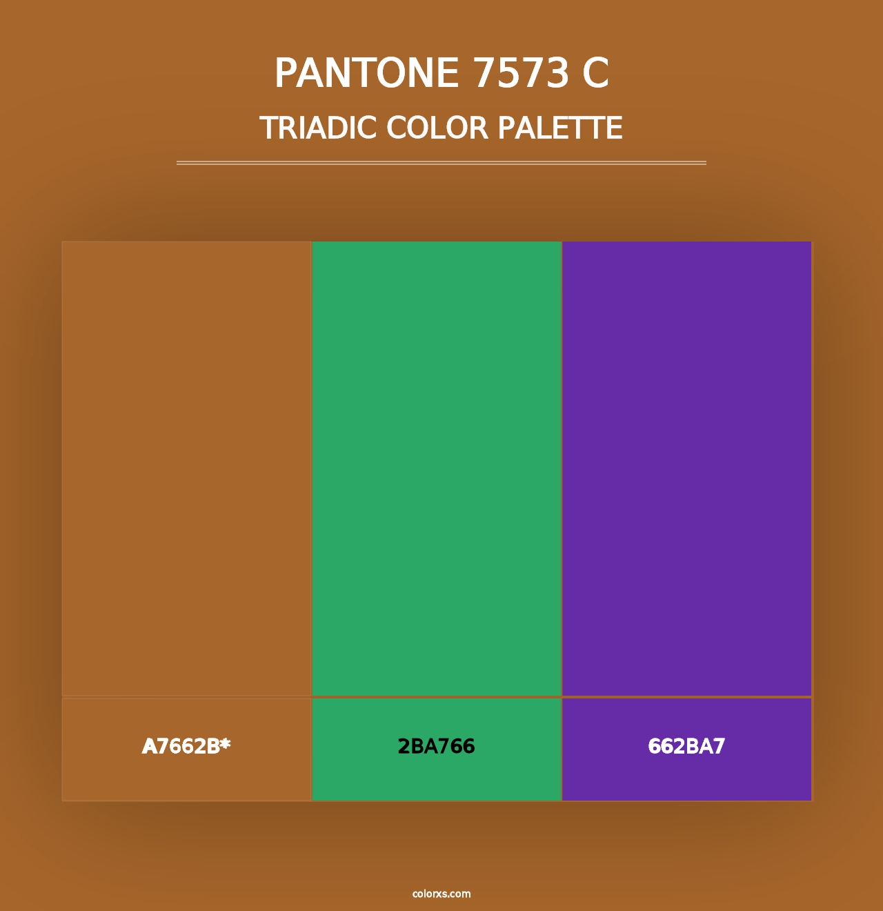 PANTONE 7573 C - Triadic Color Palette