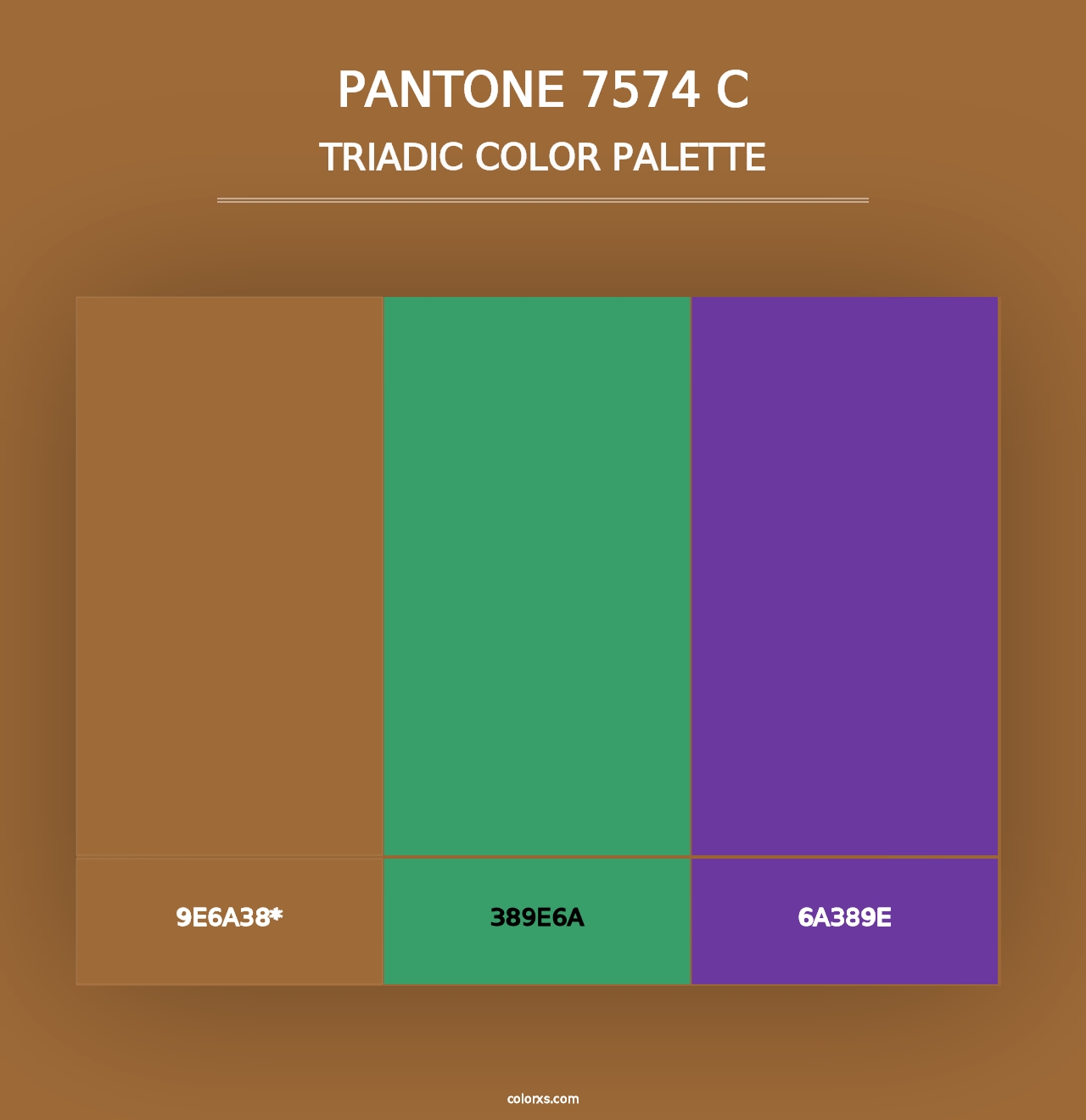 PANTONE 7574 C - Triadic Color Palette