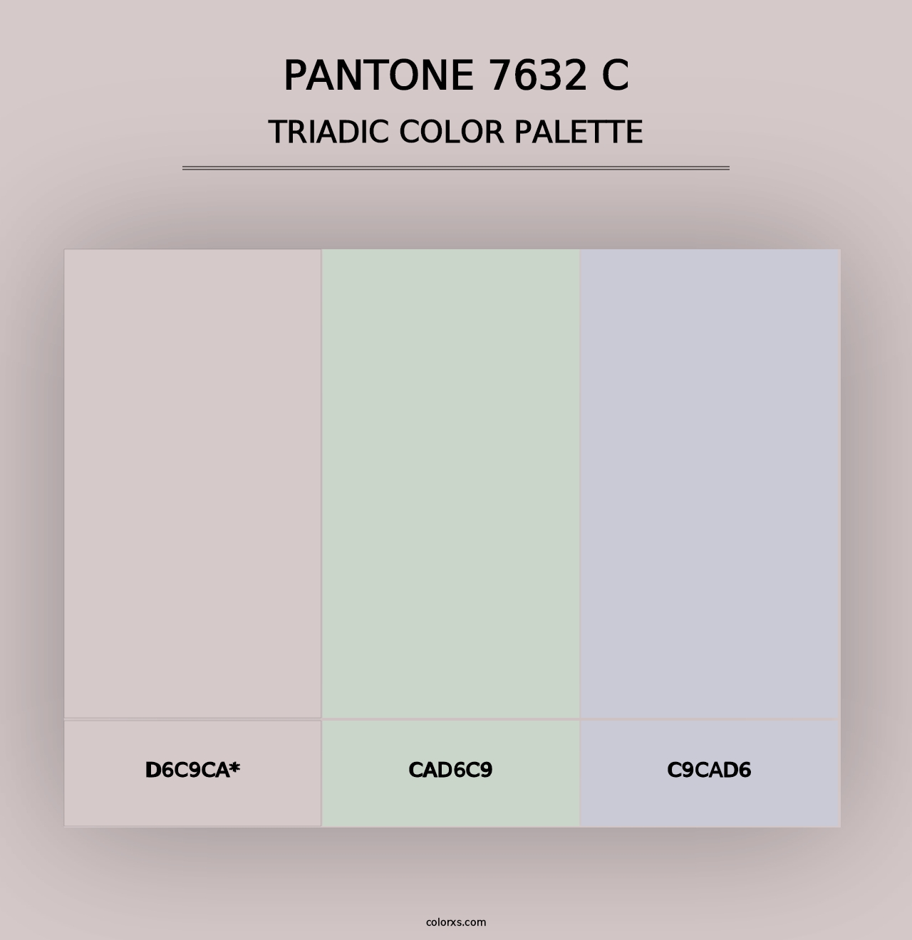 PANTONE 7632 C - Triadic Color Palette