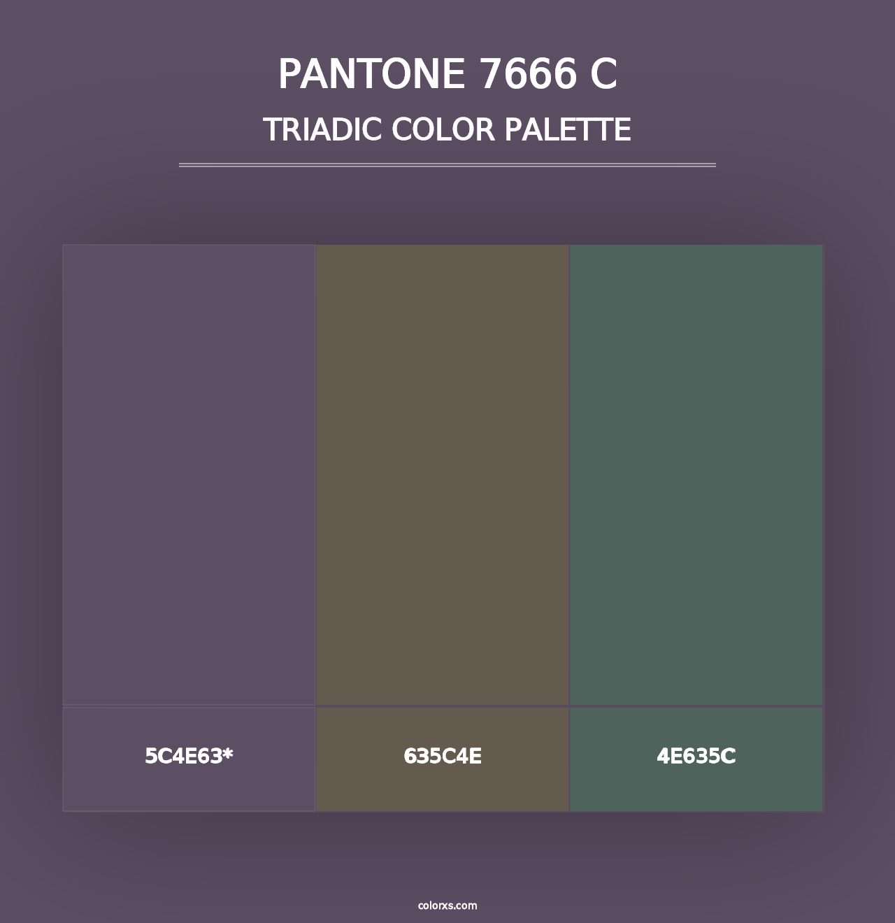 PANTONE 7666 C - Triadic Color Palette