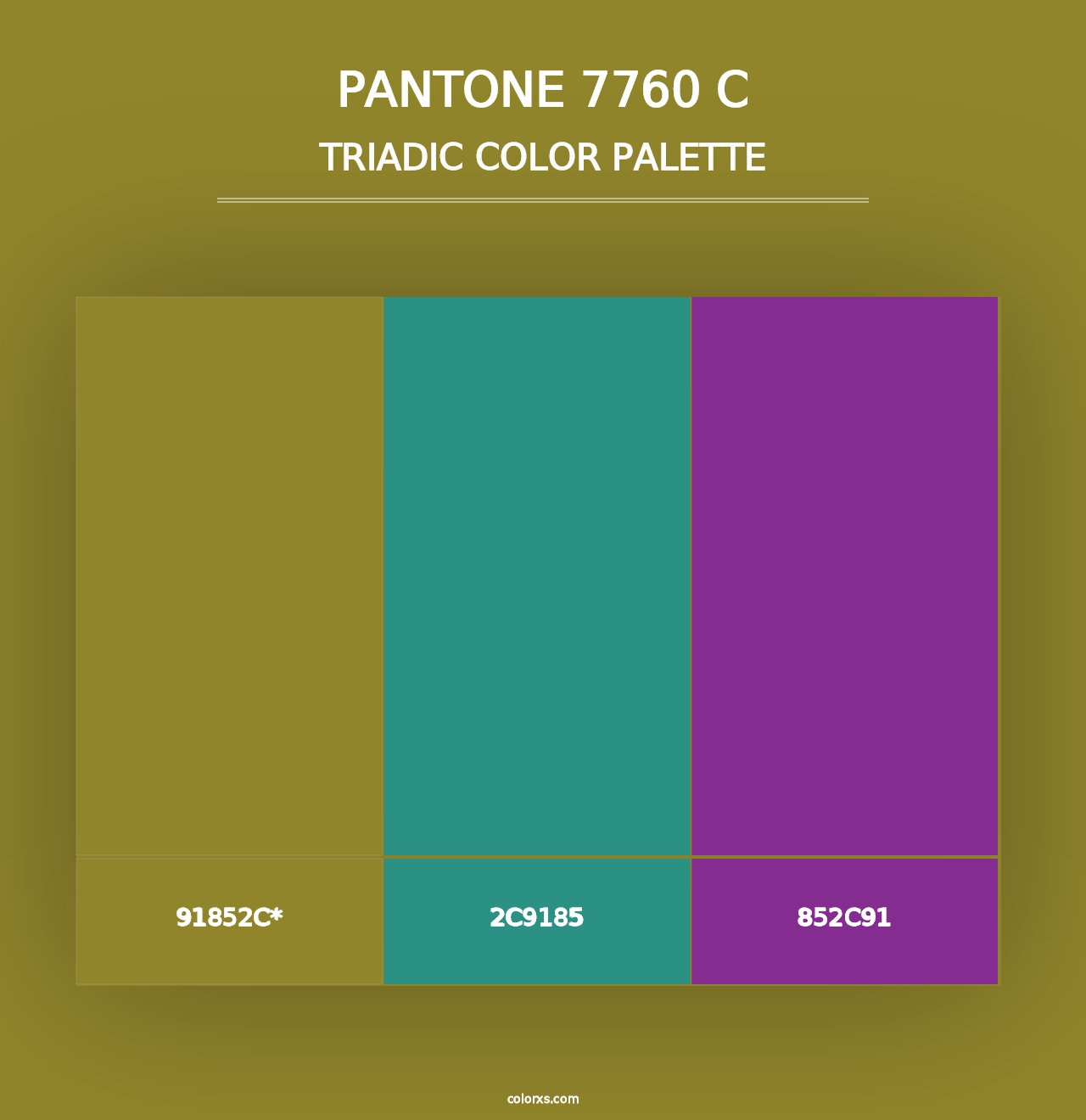 PANTONE 7760 C - Triadic Color Palette