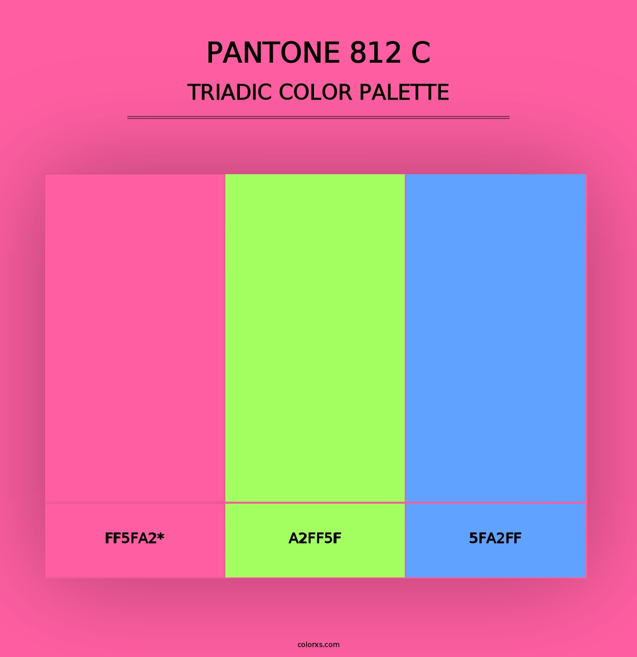 PANTONE 812 C - Triadic Color Palette