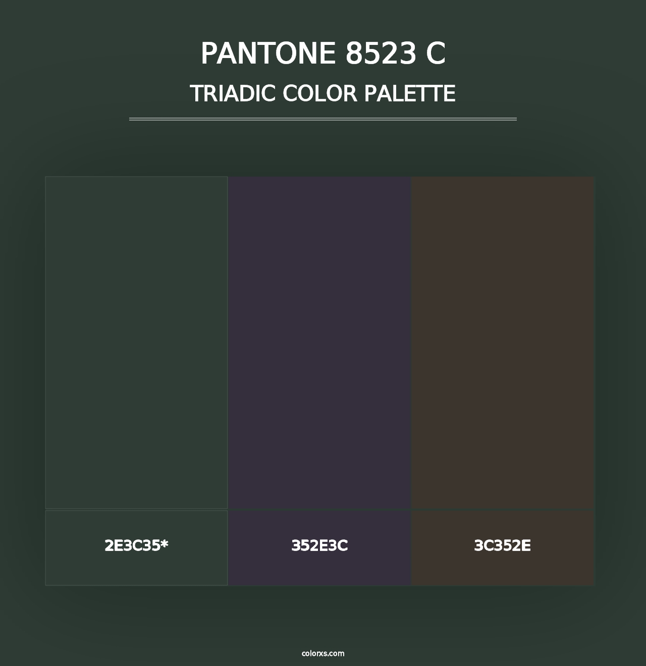 PANTONE 8523 C - Triadic Color Palette