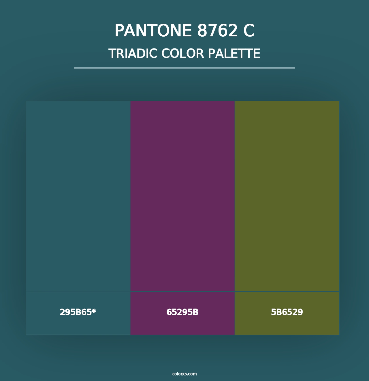 PANTONE 8762 C - Triadic Color Palette