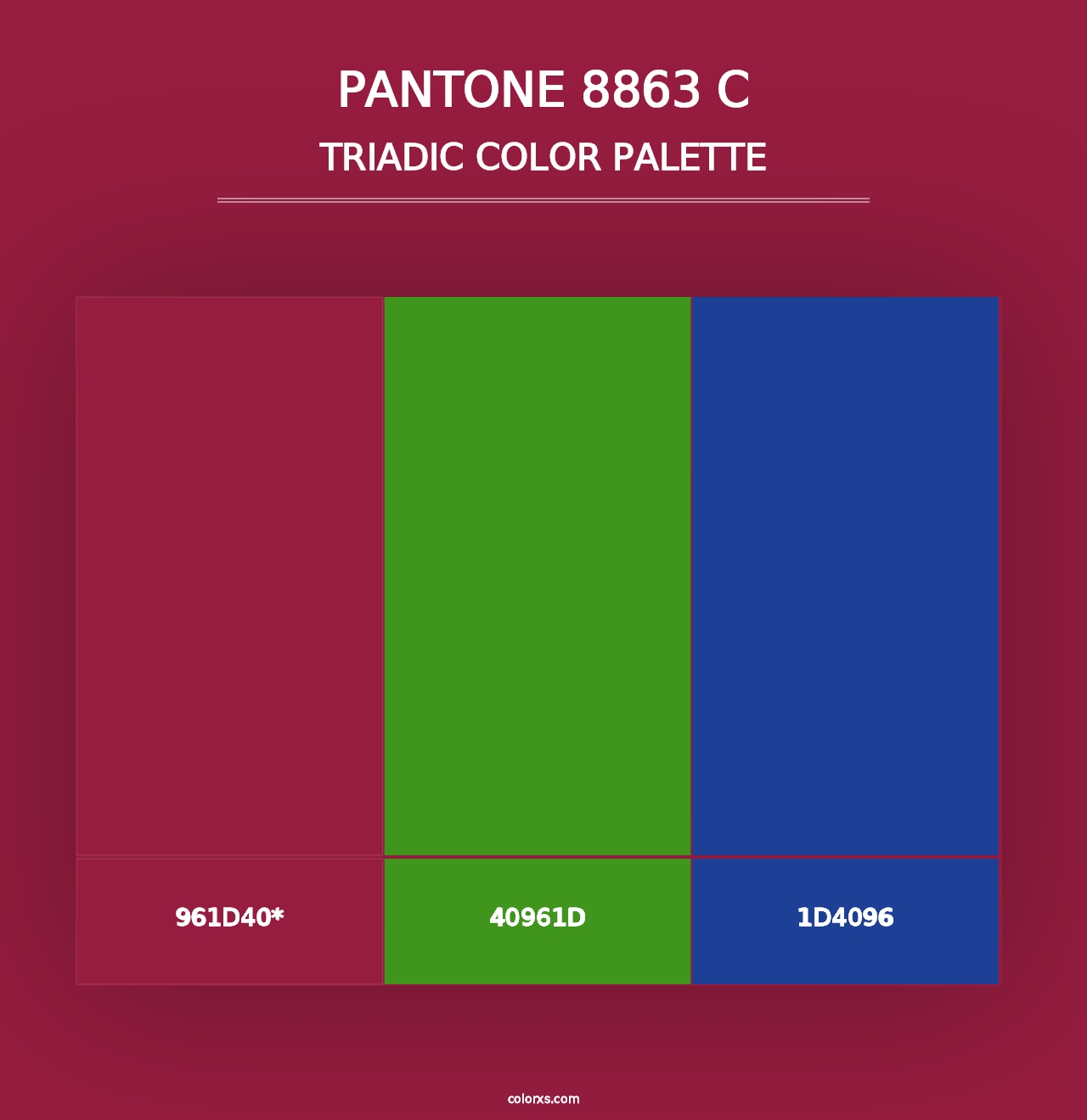 PANTONE 8863 C - Triadic Color Palette