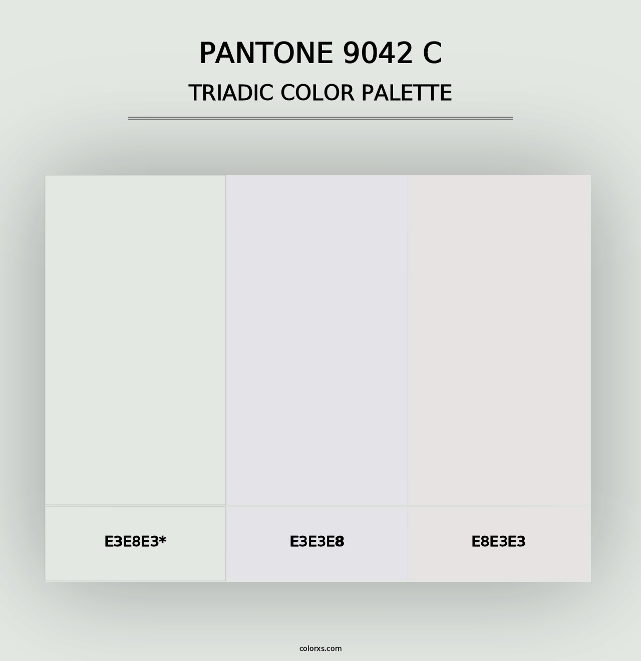 PANTONE 9042 C - Triadic Color Palette