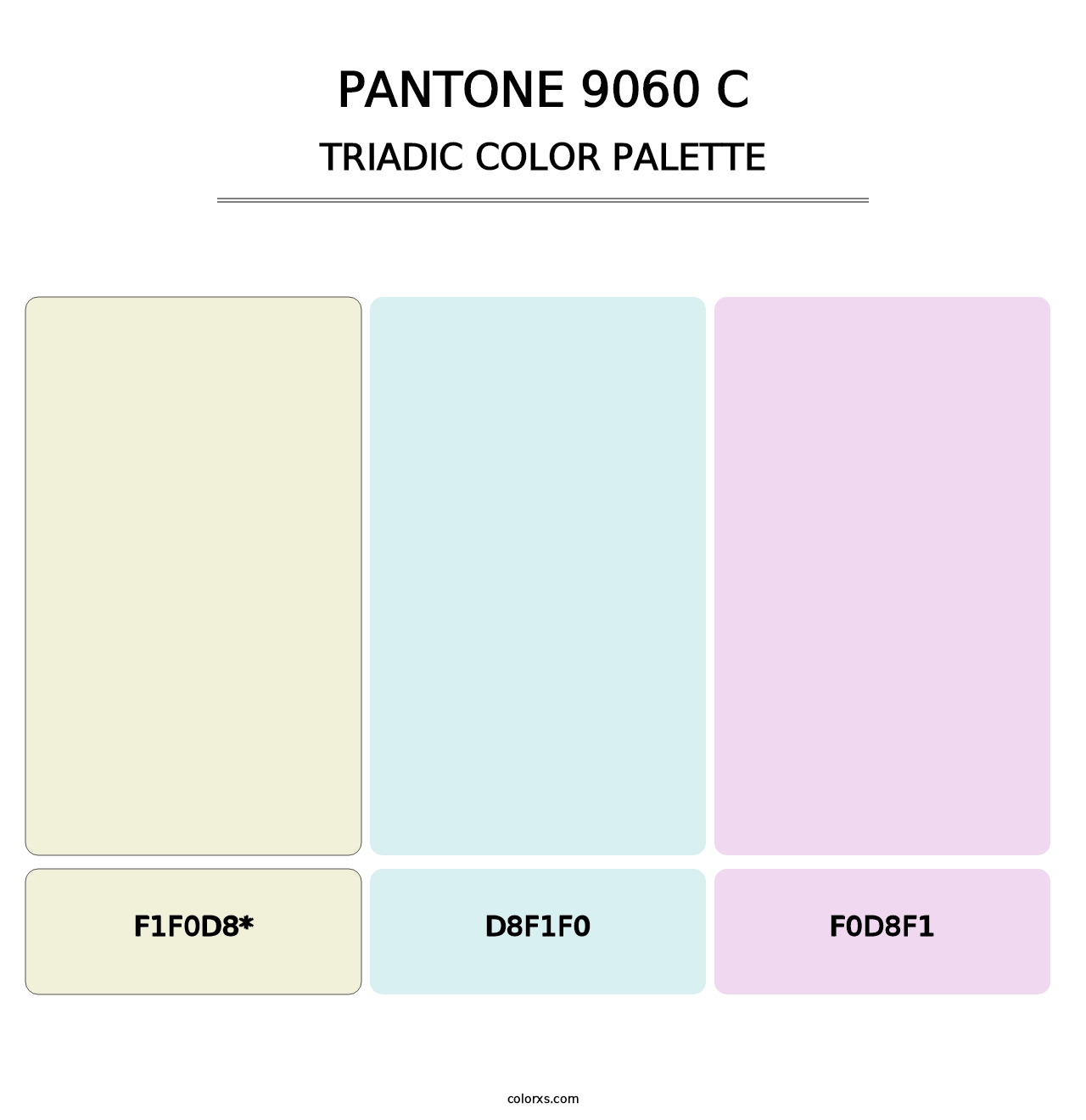 PANTONE 9060 C - Triadic Color Palette