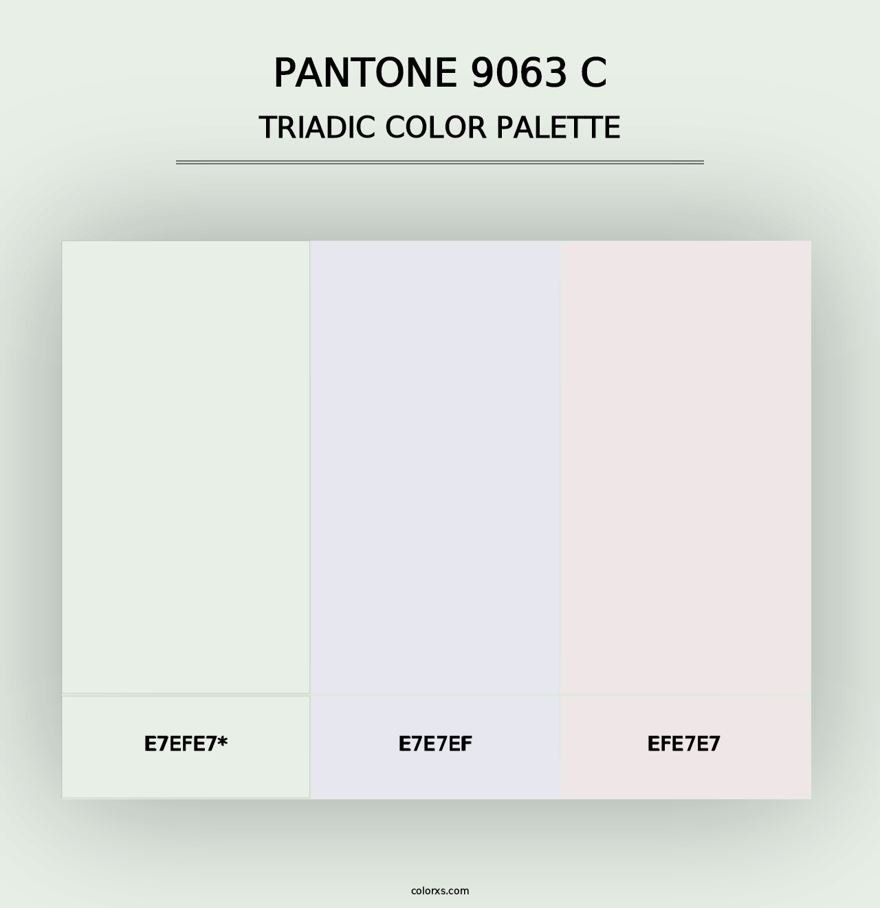 PANTONE 9063 C - Triadic Color Palette