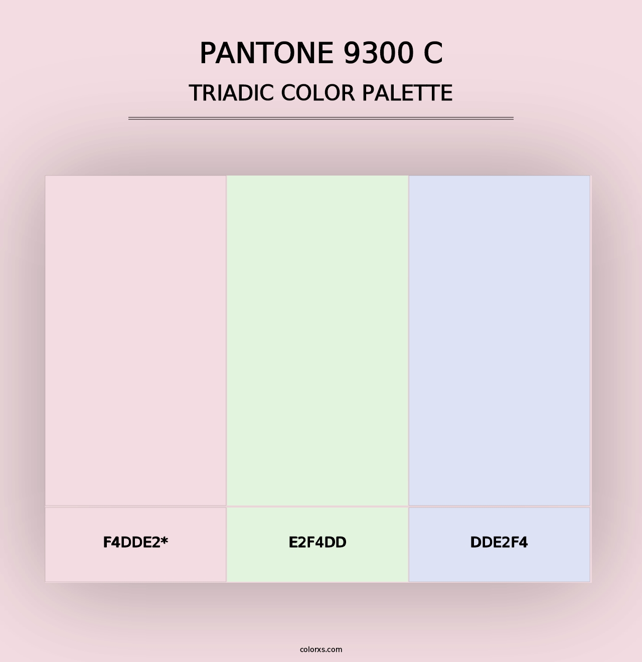 PANTONE 9300 C - Triadic Color Palette