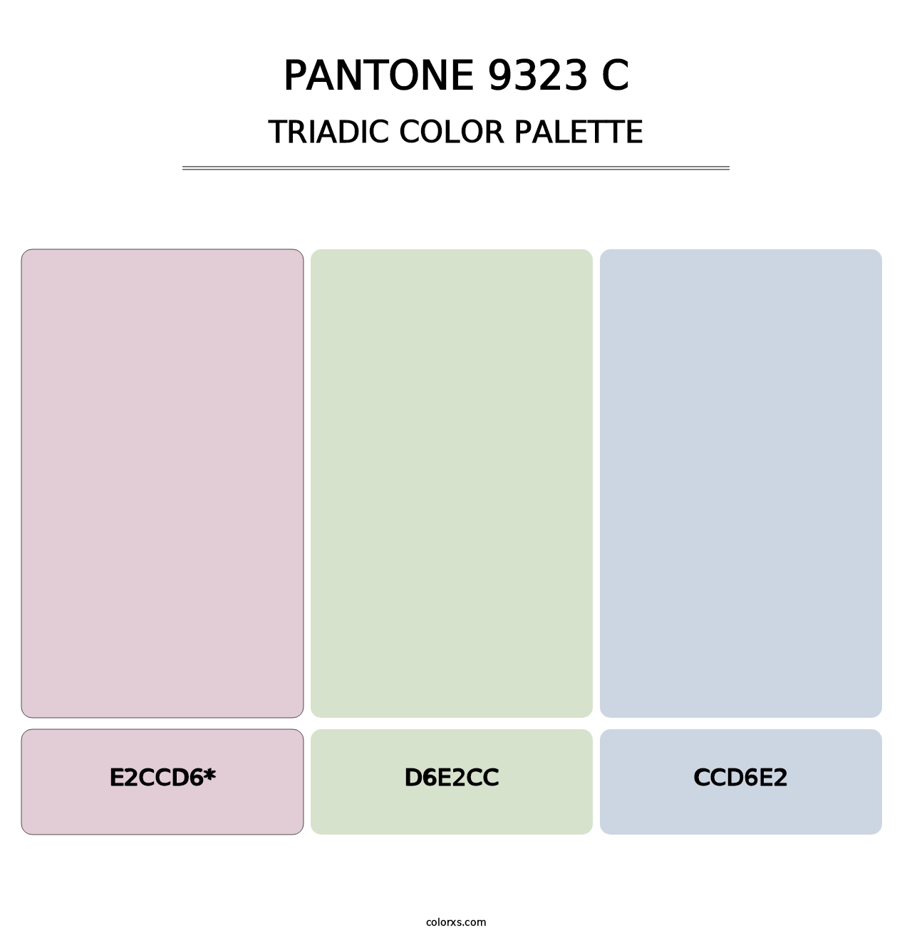 PANTONE 9323 C - Triadic Color Palette