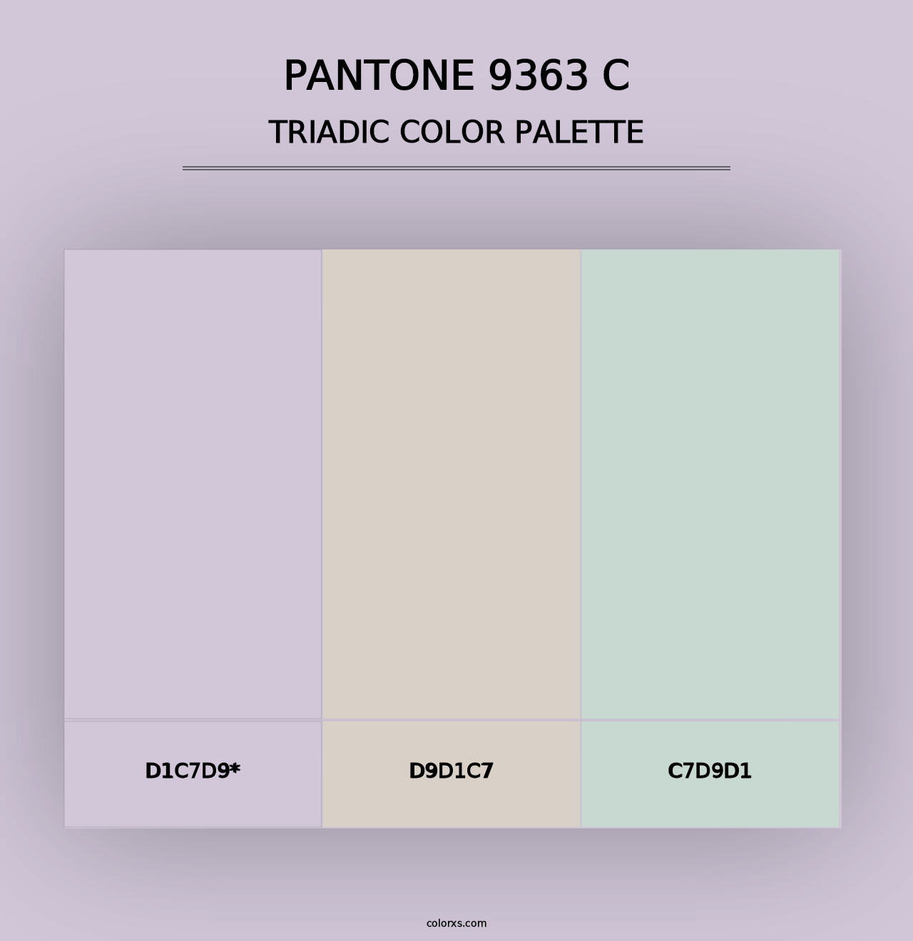 PANTONE 9363 C - Triadic Color Palette