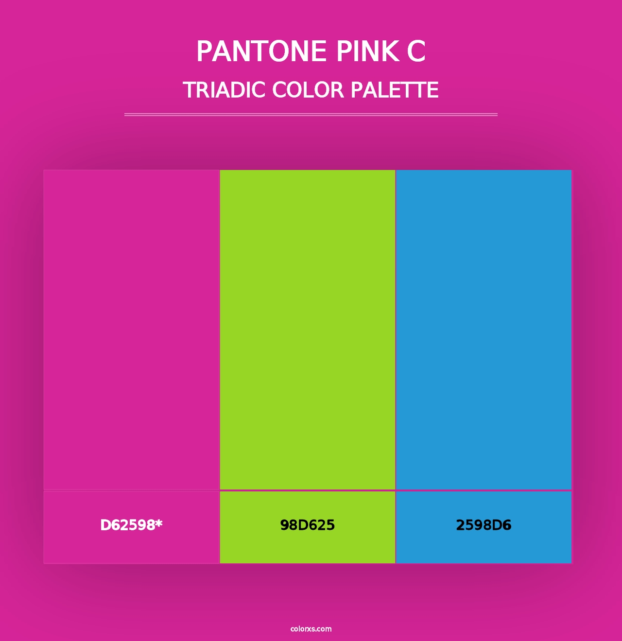 PANTONE Pink C - Triadic Color Palette