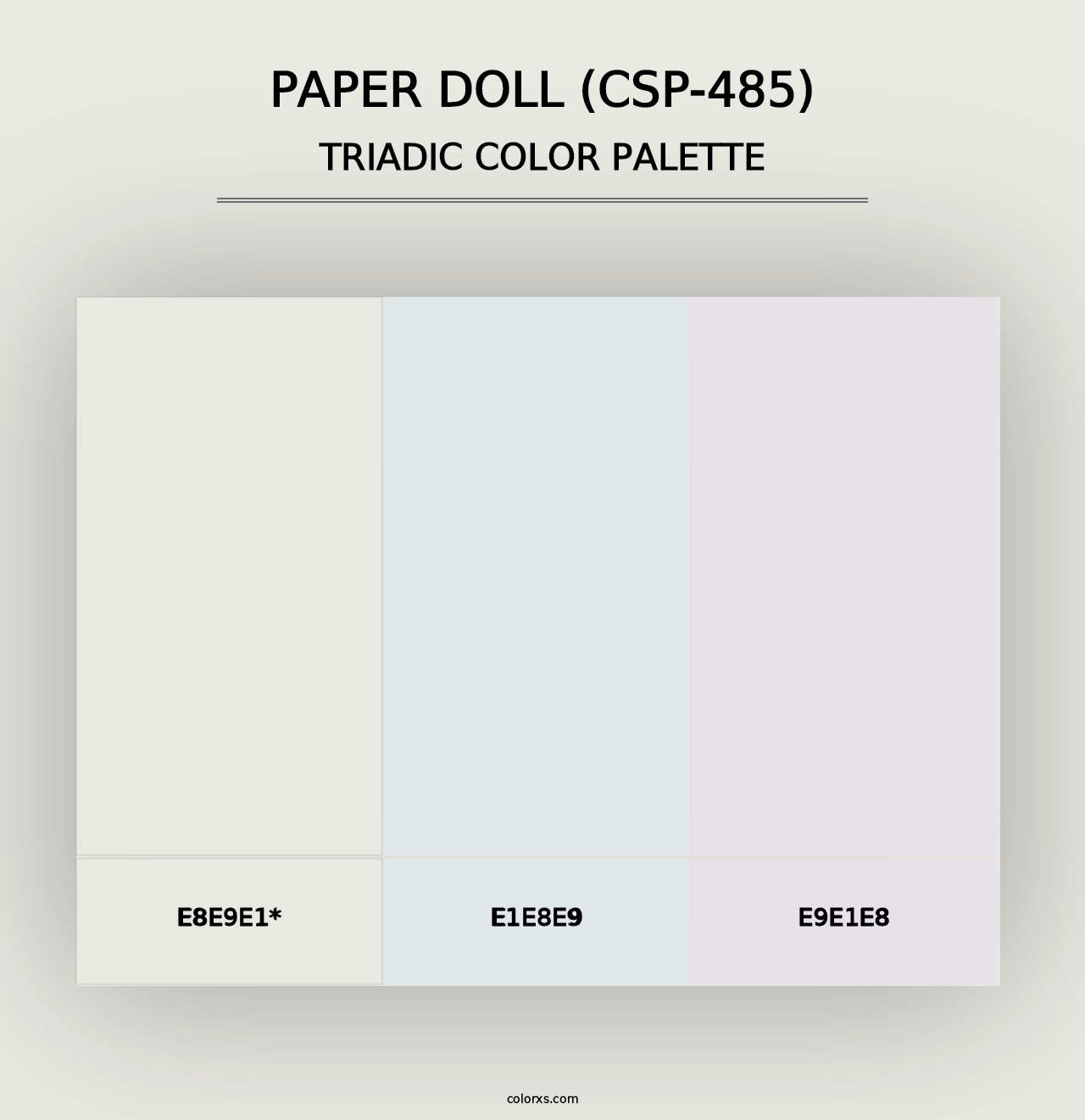 Paper Doll (CSP-485) - Triadic Color Palette