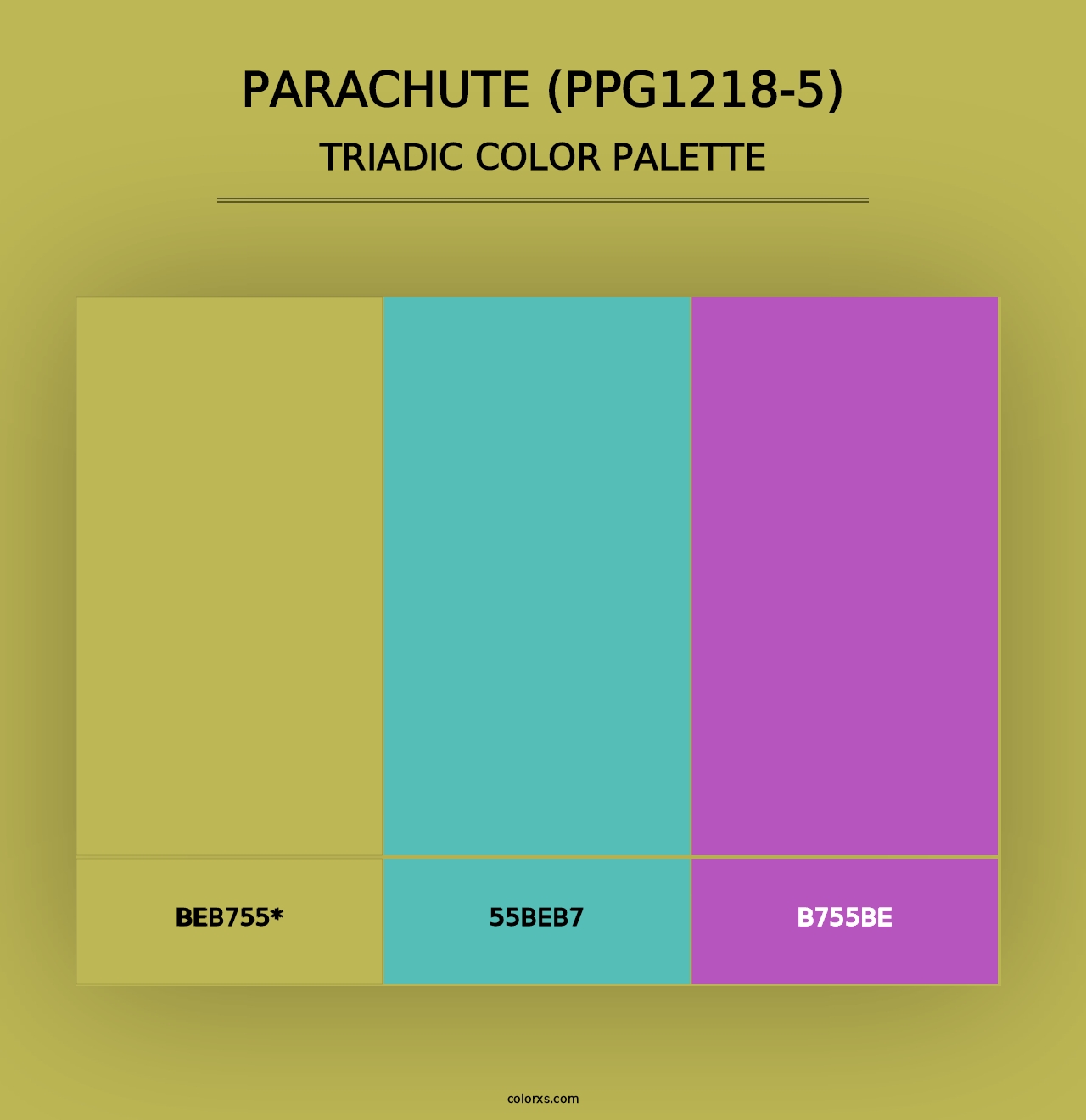 Parachute (PPG1218-5) - Triadic Color Palette