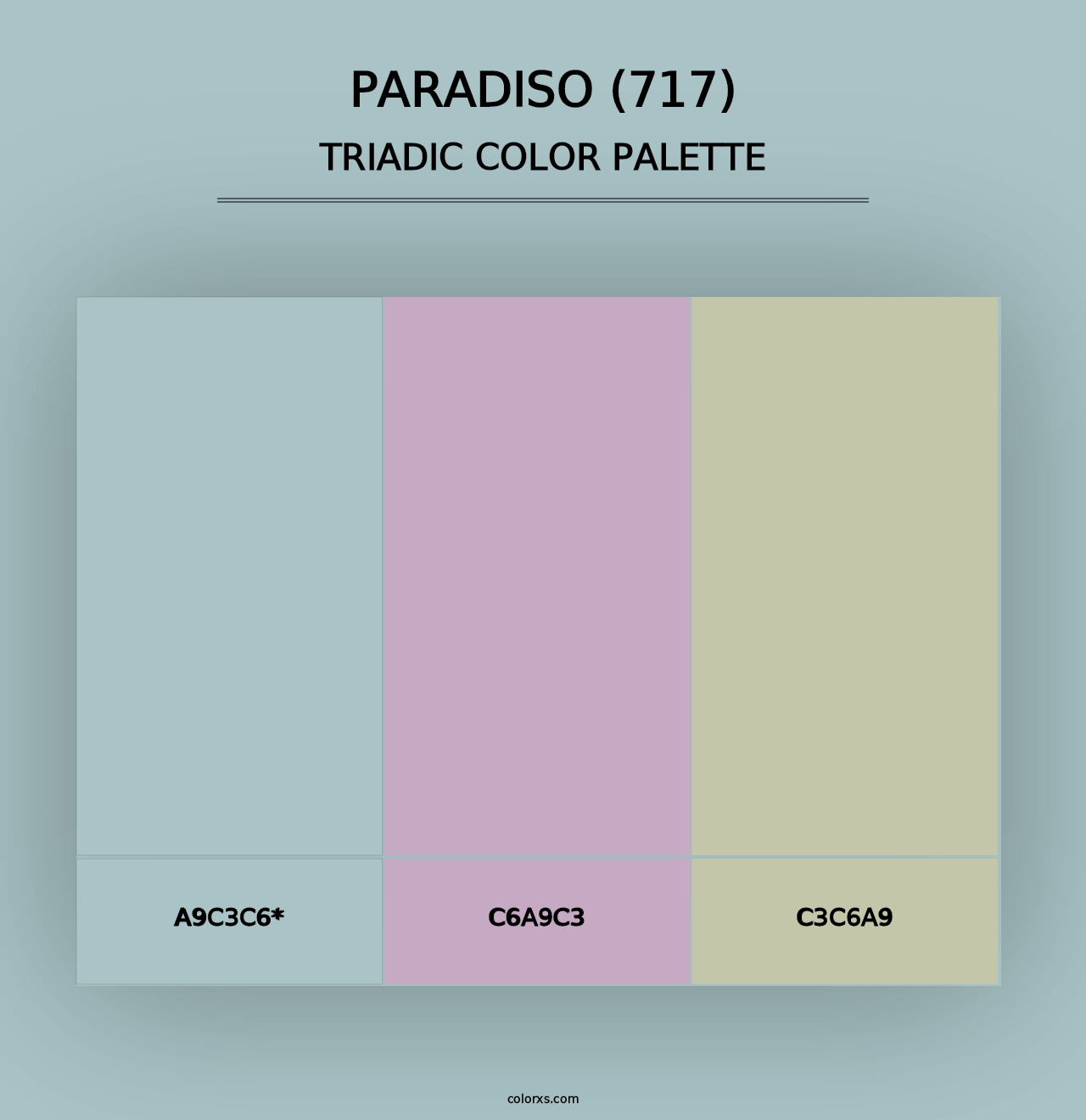 Paradiso (717) - Triadic Color Palette