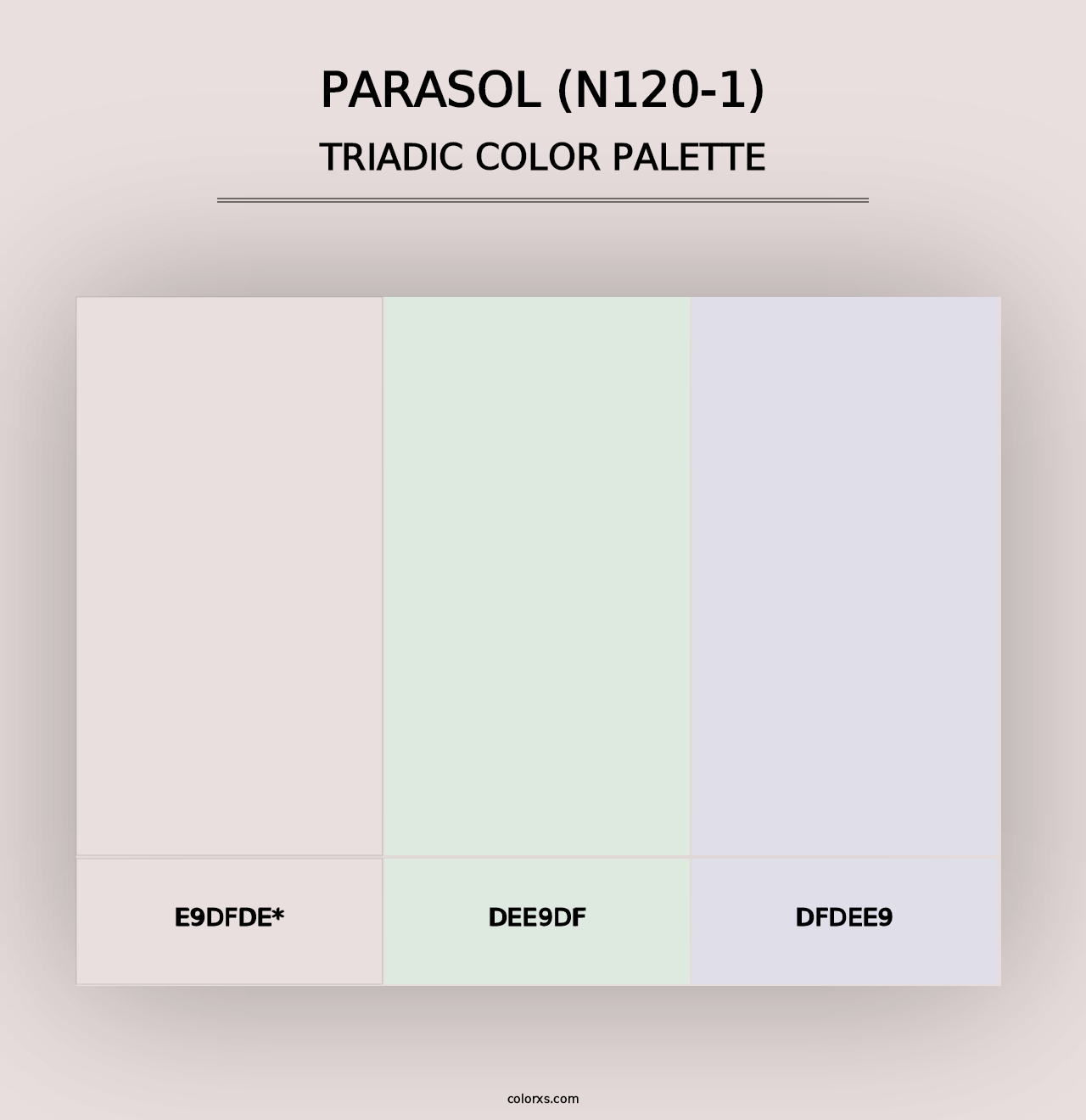 Parasol (N120-1) - Triadic Color Palette