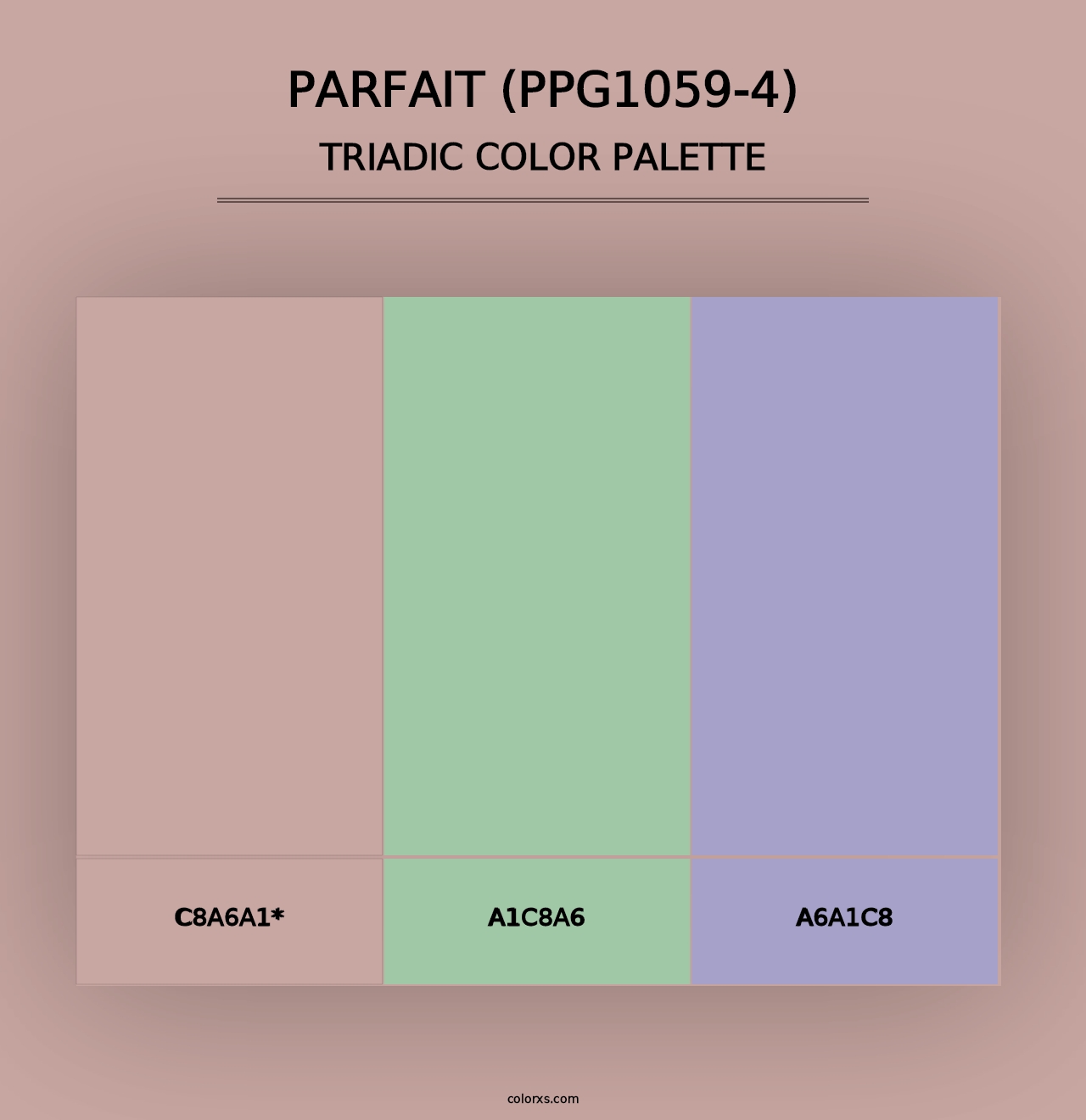 Parfait (PPG1059-4) - Triadic Color Palette