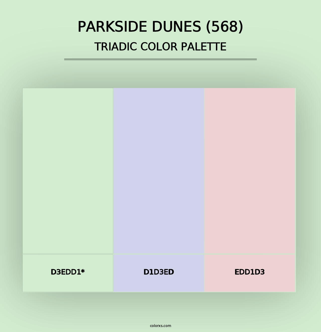 Parkside Dunes (568) - Triadic Color Palette