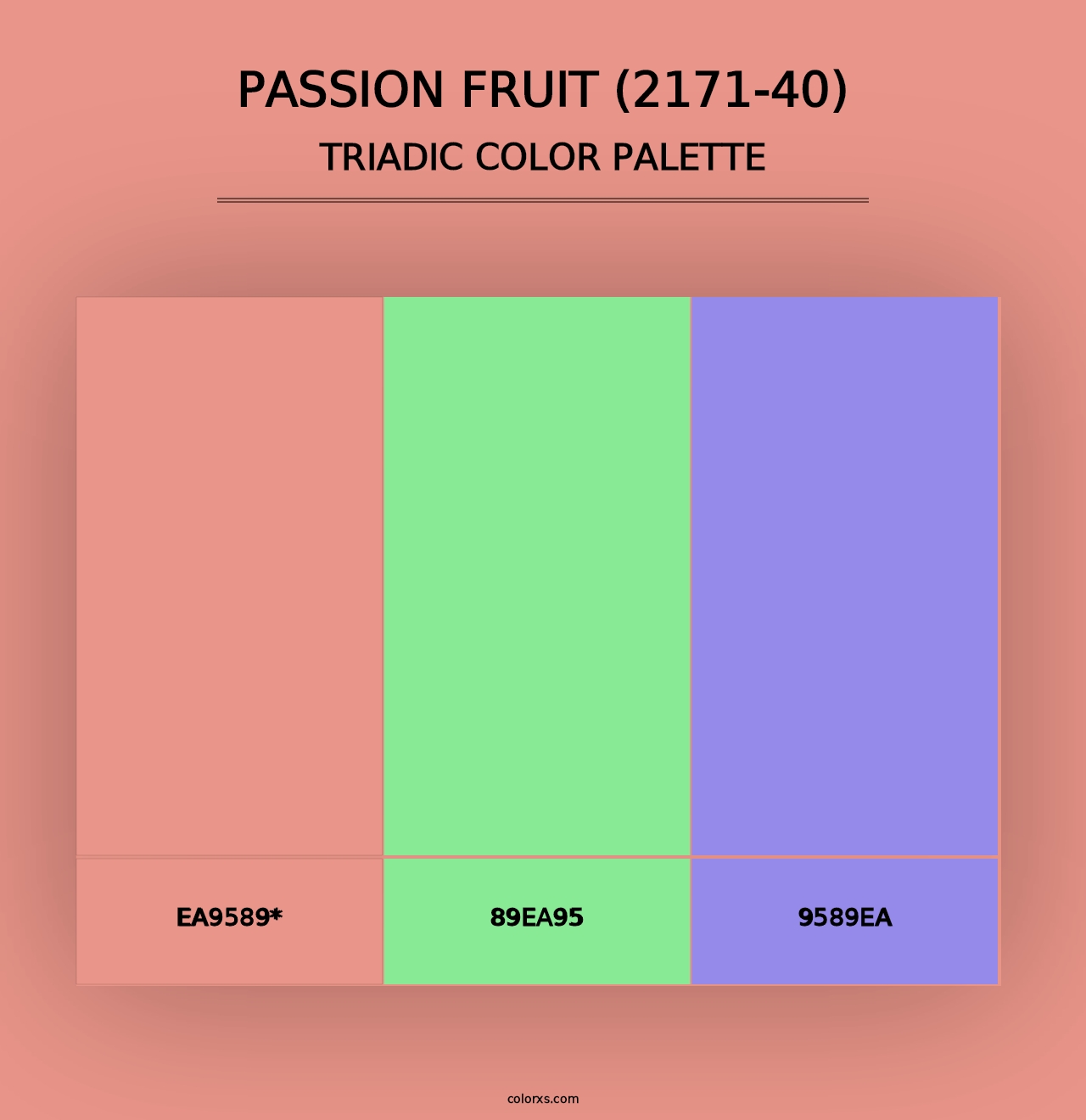 Passion Fruit (2171-40) - Triadic Color Palette