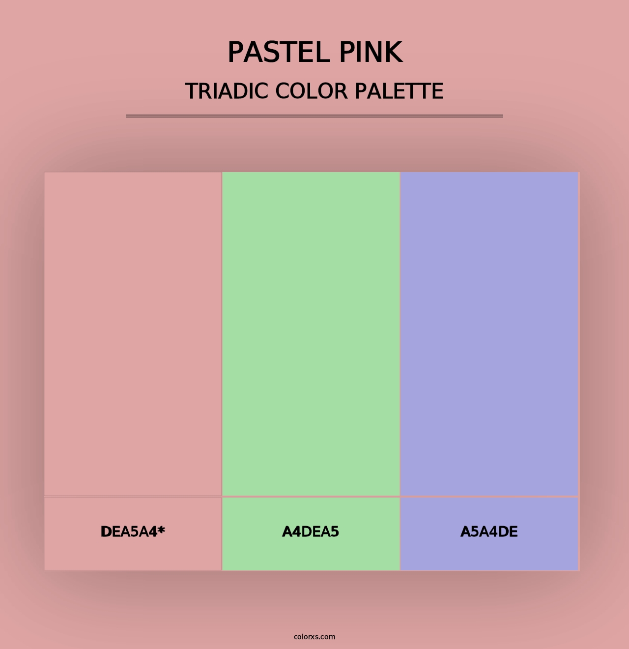 Pastel Pink - Triadic Color Palette