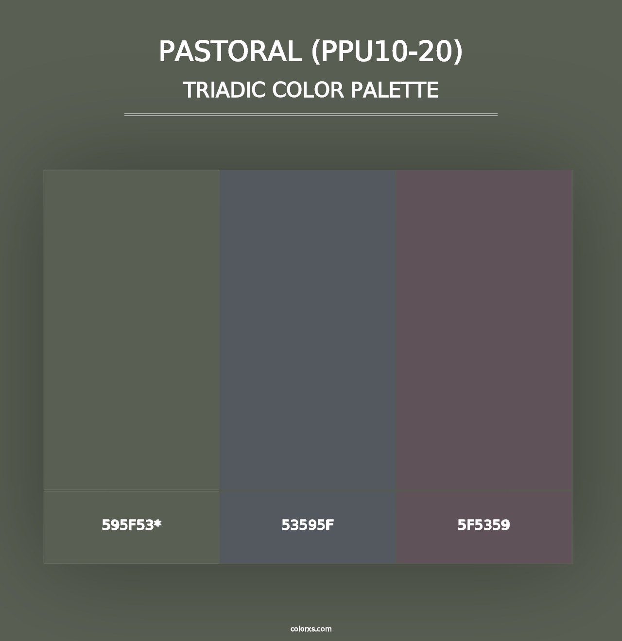 Pastoral (PPU10-20) - Triadic Color Palette