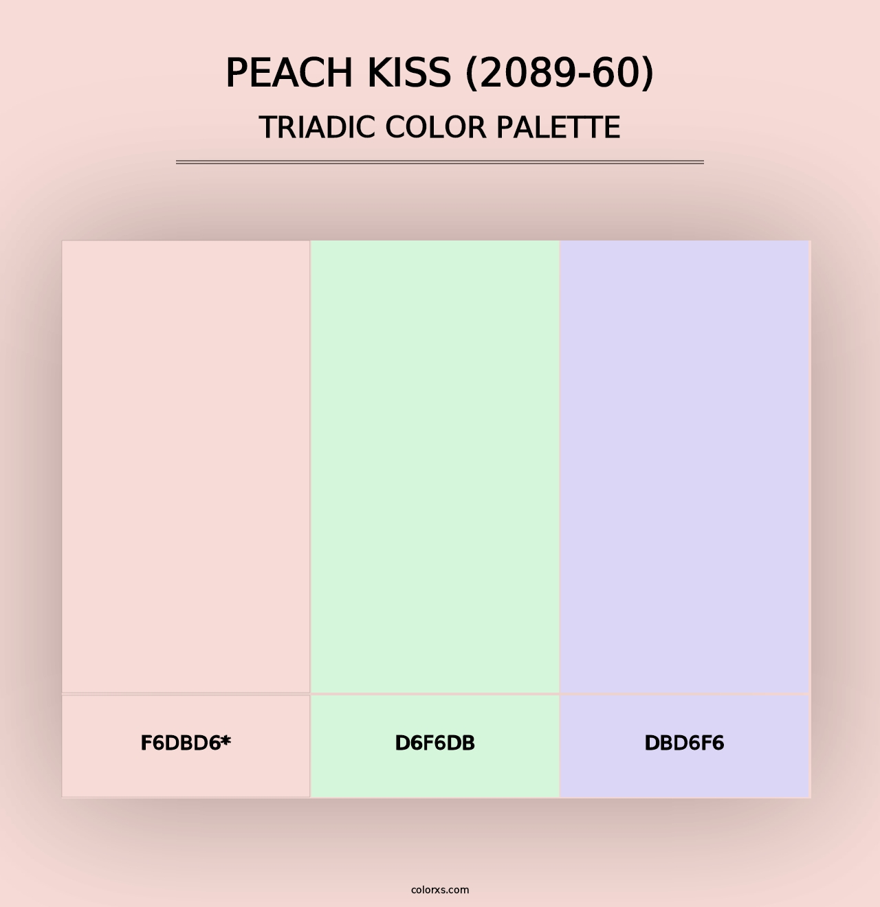 Peach Kiss (2089-60) - Triadic Color Palette