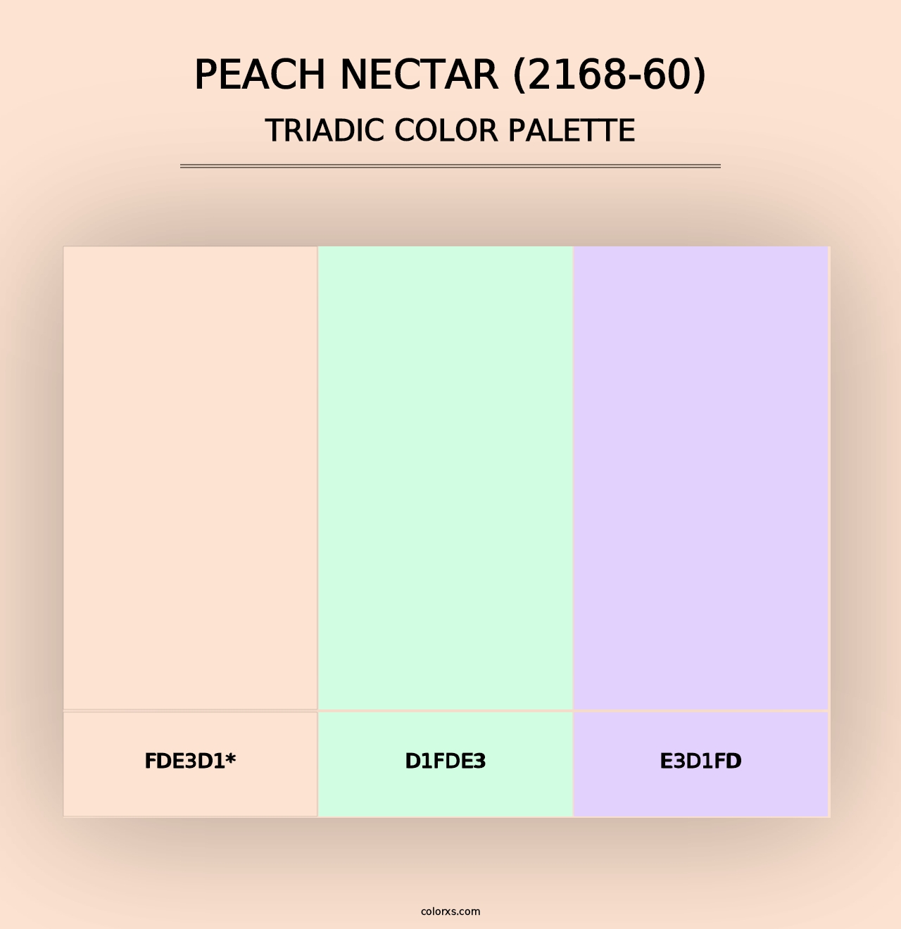 Peach Nectar (2168-60) - Triadic Color Palette