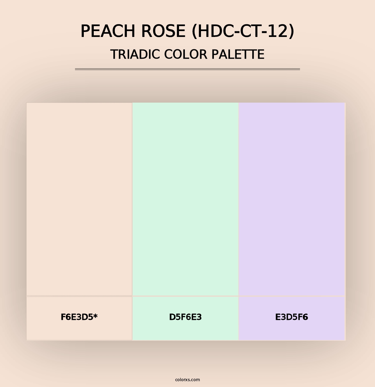 Peach Rose (HDC-CT-12) - Triadic Color Palette