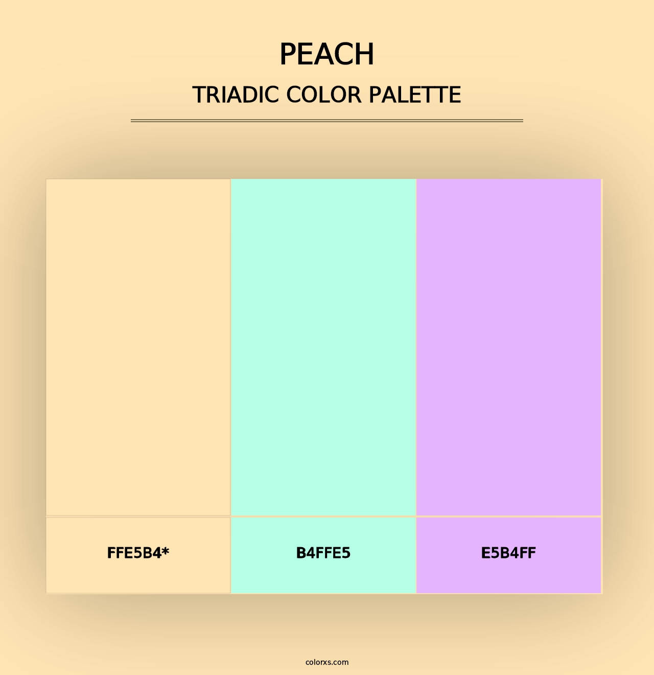 Peach - Triadic Color Palette