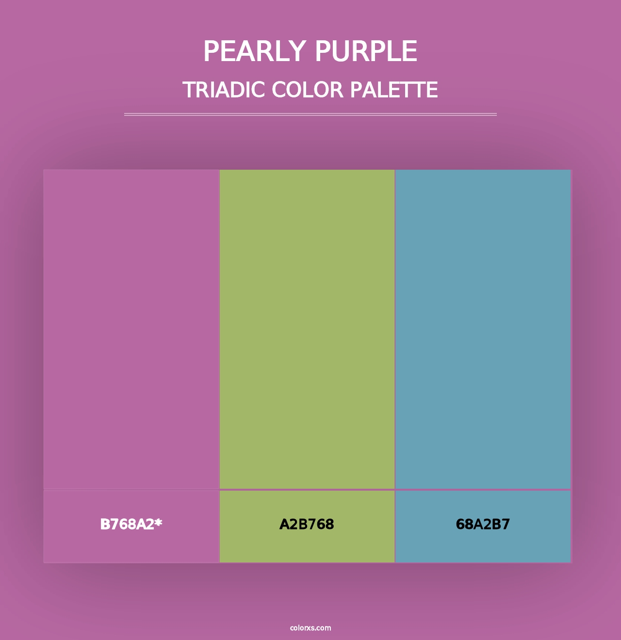 Pearly Purple - Triadic Color Palette