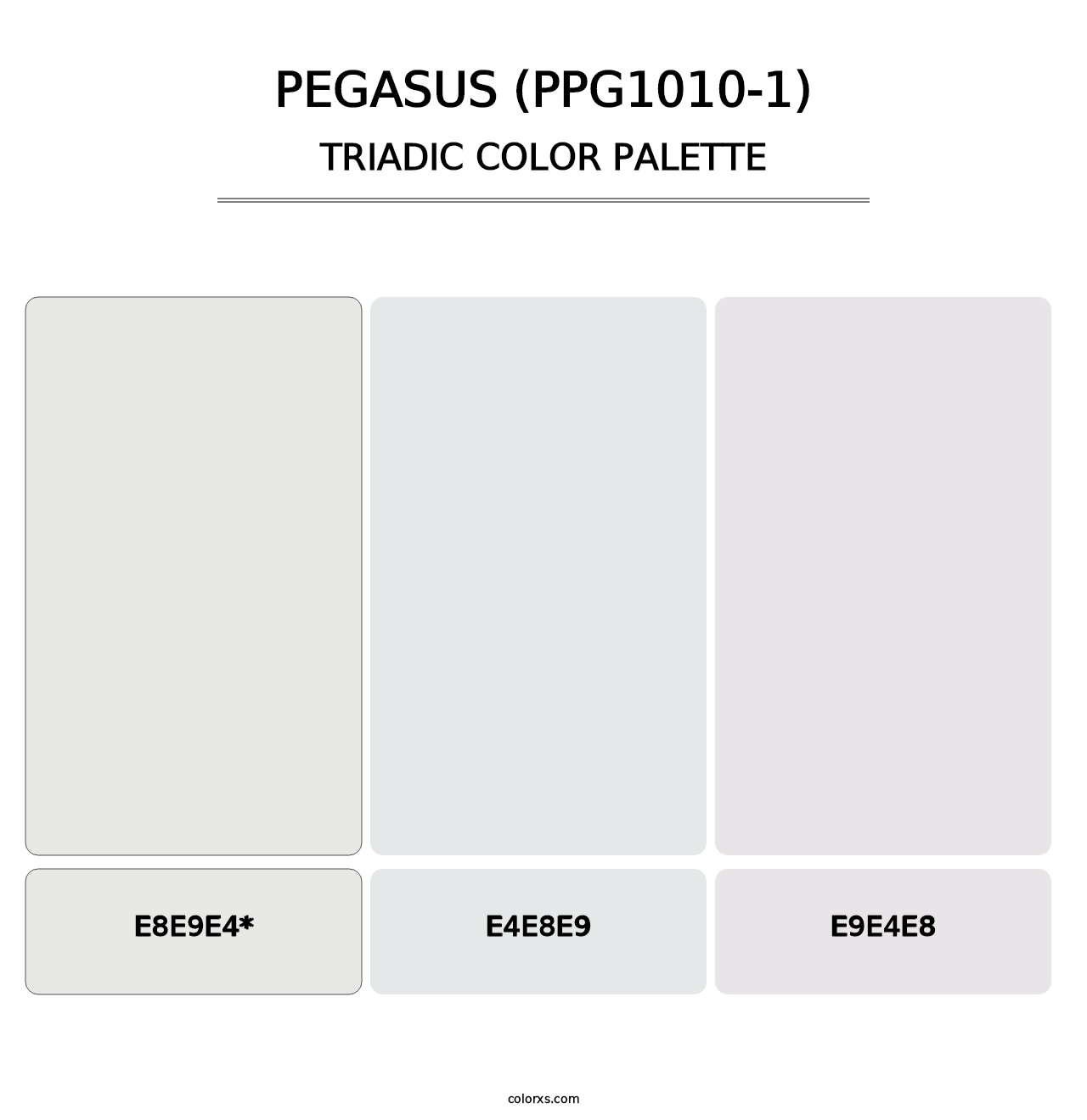 Pegasus (PPG1010-1) - Triadic Color Palette