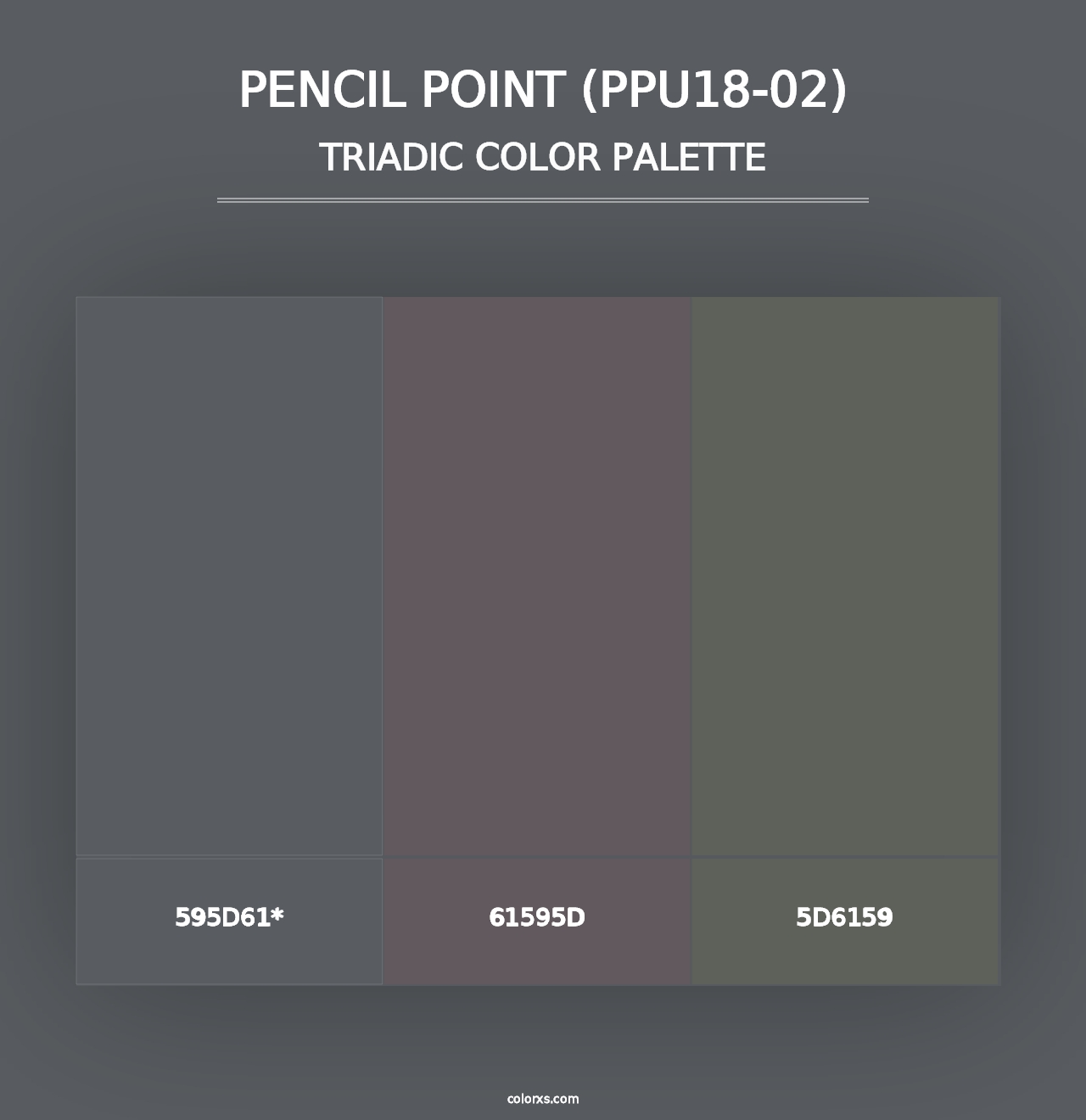 Pencil Point (PPU18-02) - Triadic Color Palette