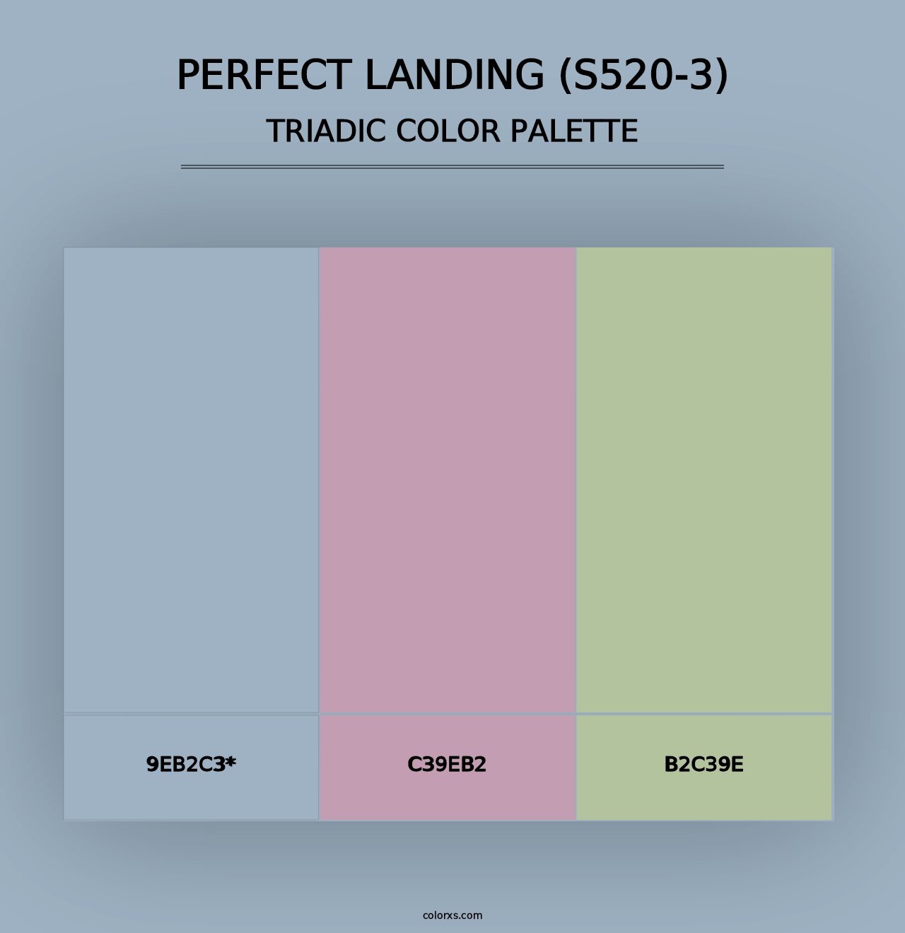 Perfect Landing (S520-3) - Triadic Color Palette