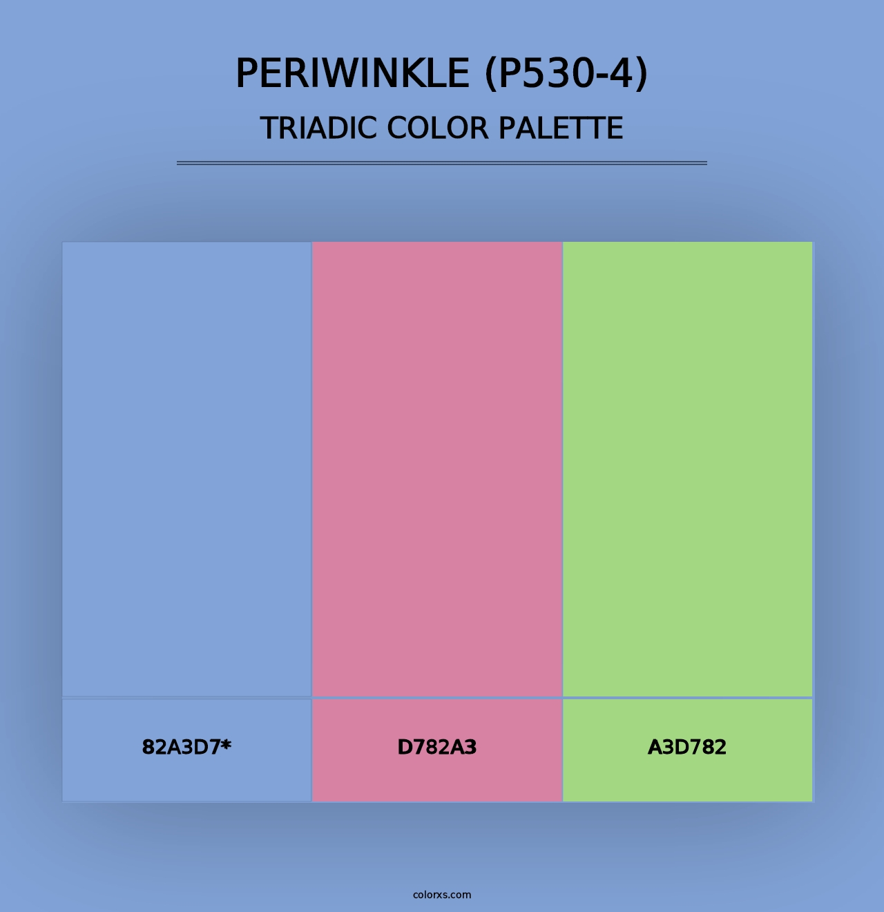 Periwinkle (P530-4) - Triadic Color Palette