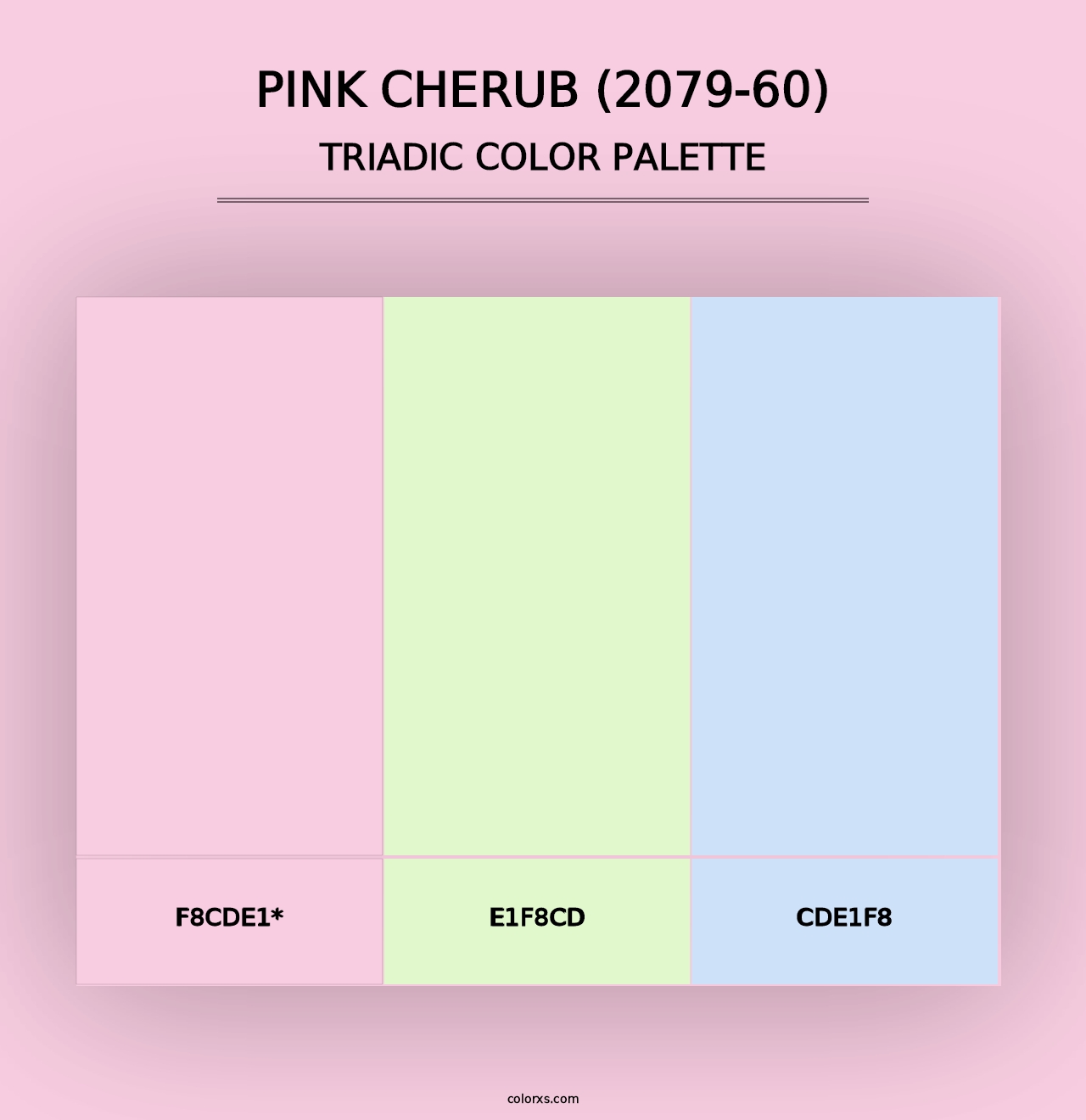 Pink Cherub (2079-60) - Triadic Color Palette