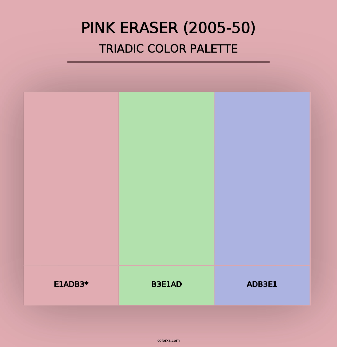 Pink Eraser (2005-50) - Triadic Color Palette