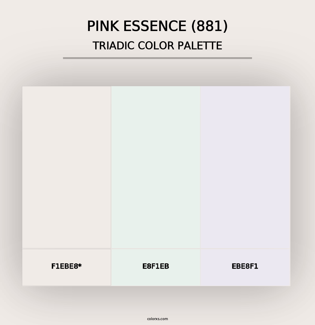 Pink Essence (881) - Triadic Color Palette