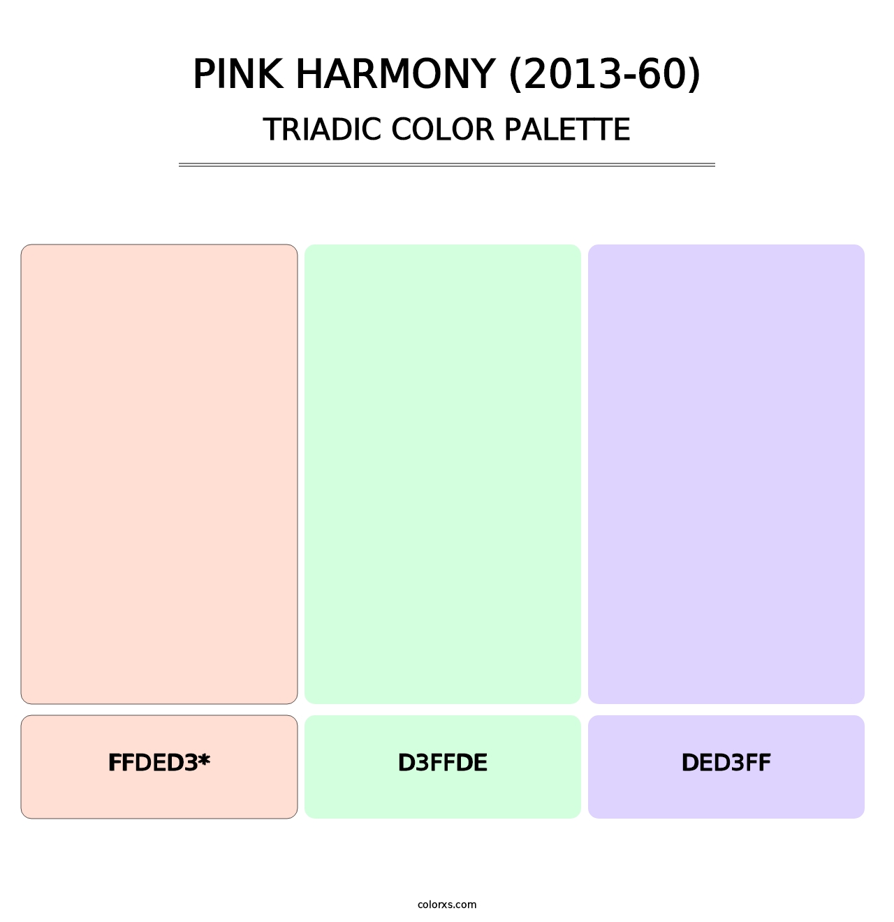 Pink Harmony (2013-60) - Triadic Color Palette