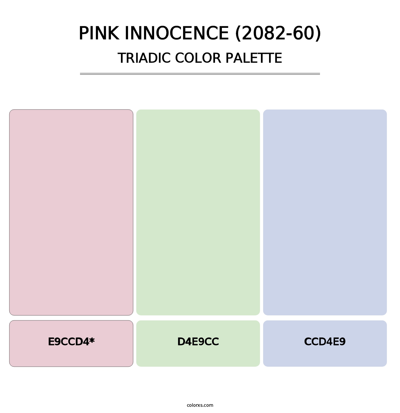 Pink Innocence (2082-60) - Triadic Color Palette