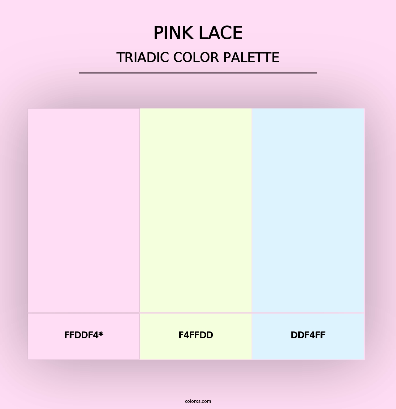 Pink Lace - Triadic Color Palette