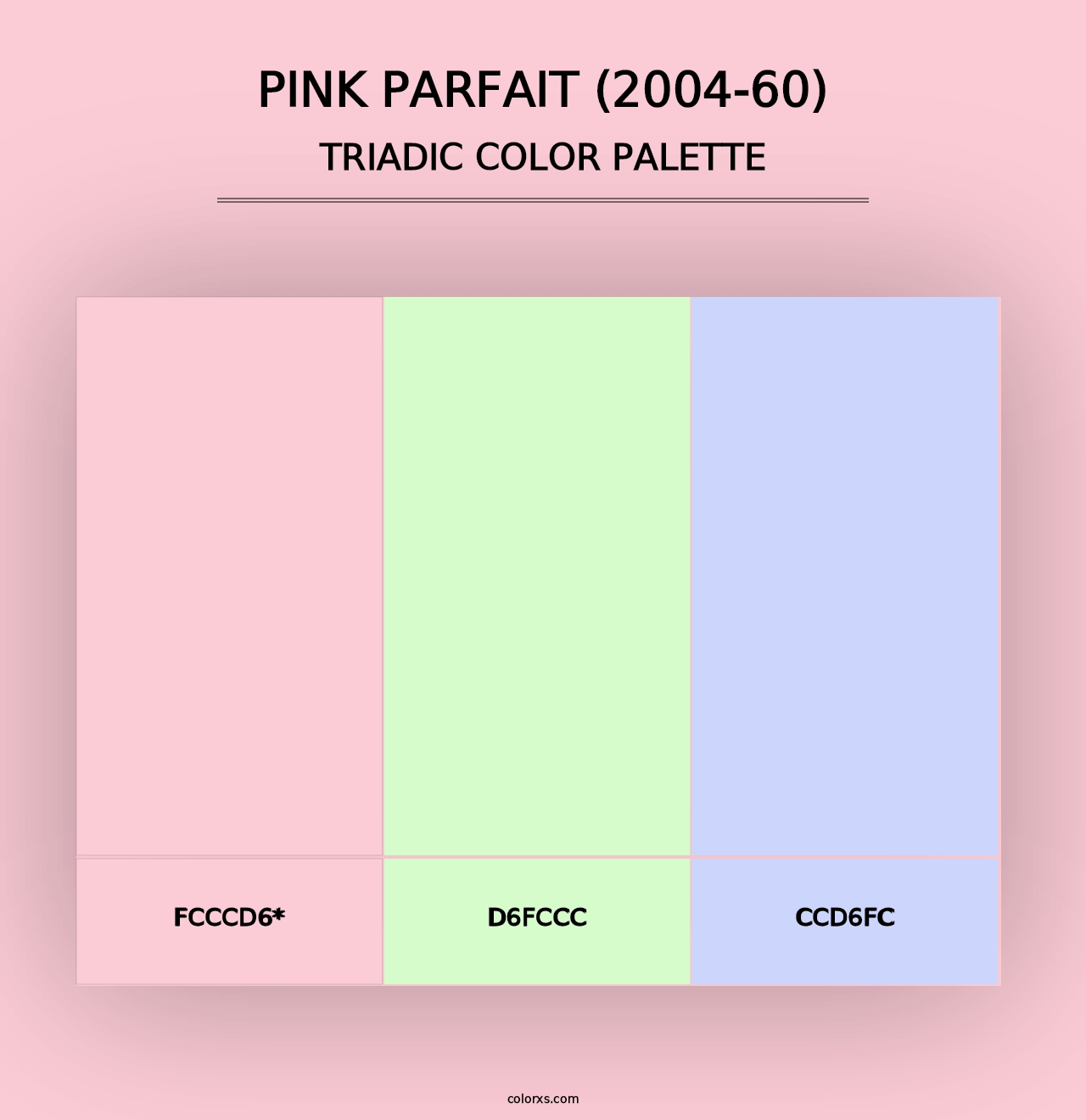 Pink Parfait (2004-60) - Triadic Color Palette