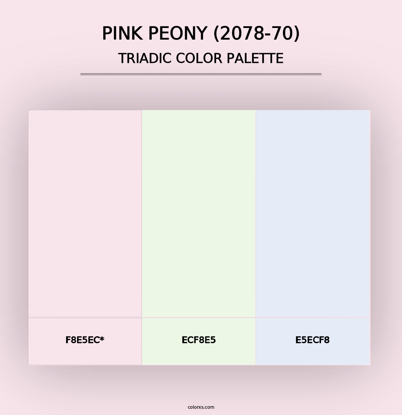 Pink Peony (2078-70) - Triadic Color Palette