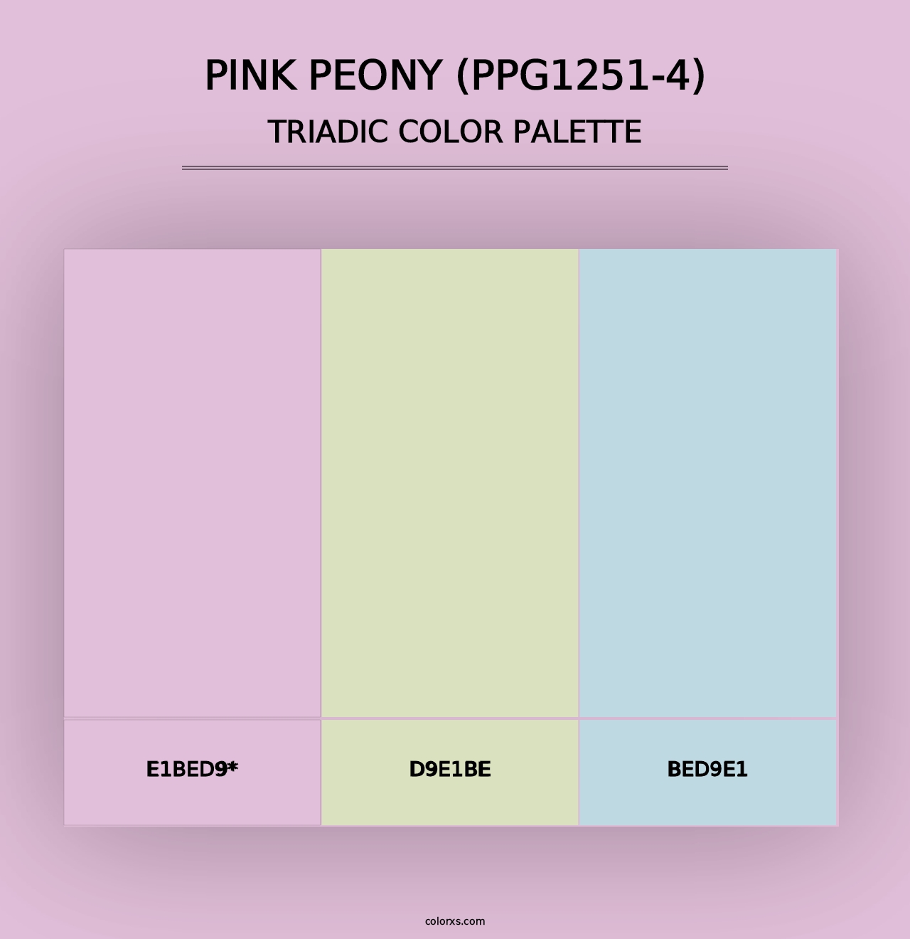 Pink Peony (PPG1251-4) - Triadic Color Palette