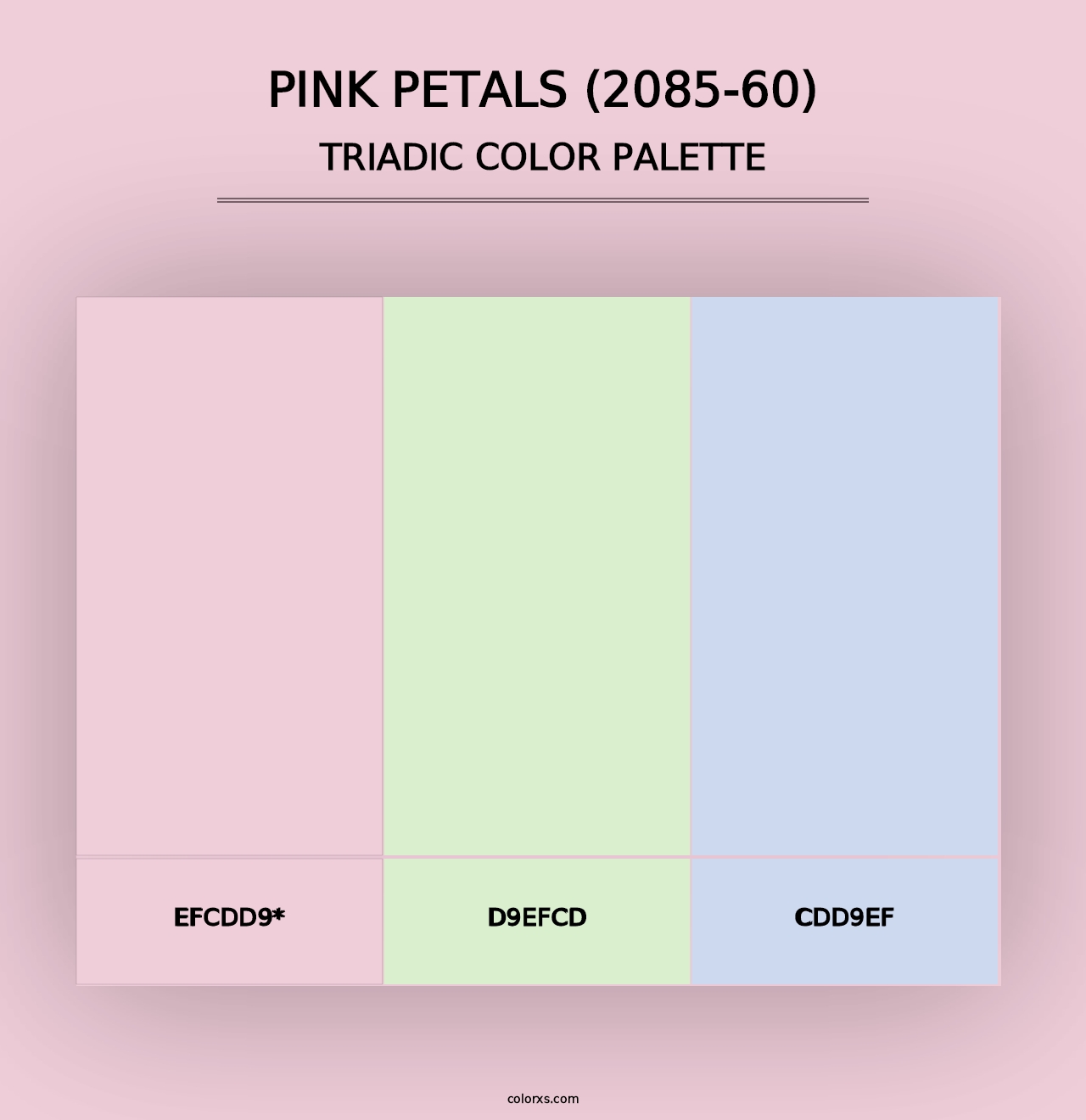 Pink Petals (2085-60) - Triadic Color Palette