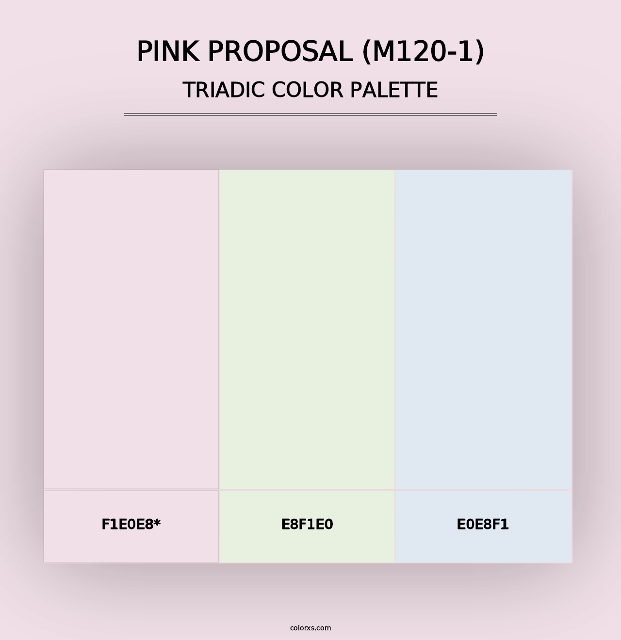 Pink Proposal (M120-1) - Triadic Color Palette