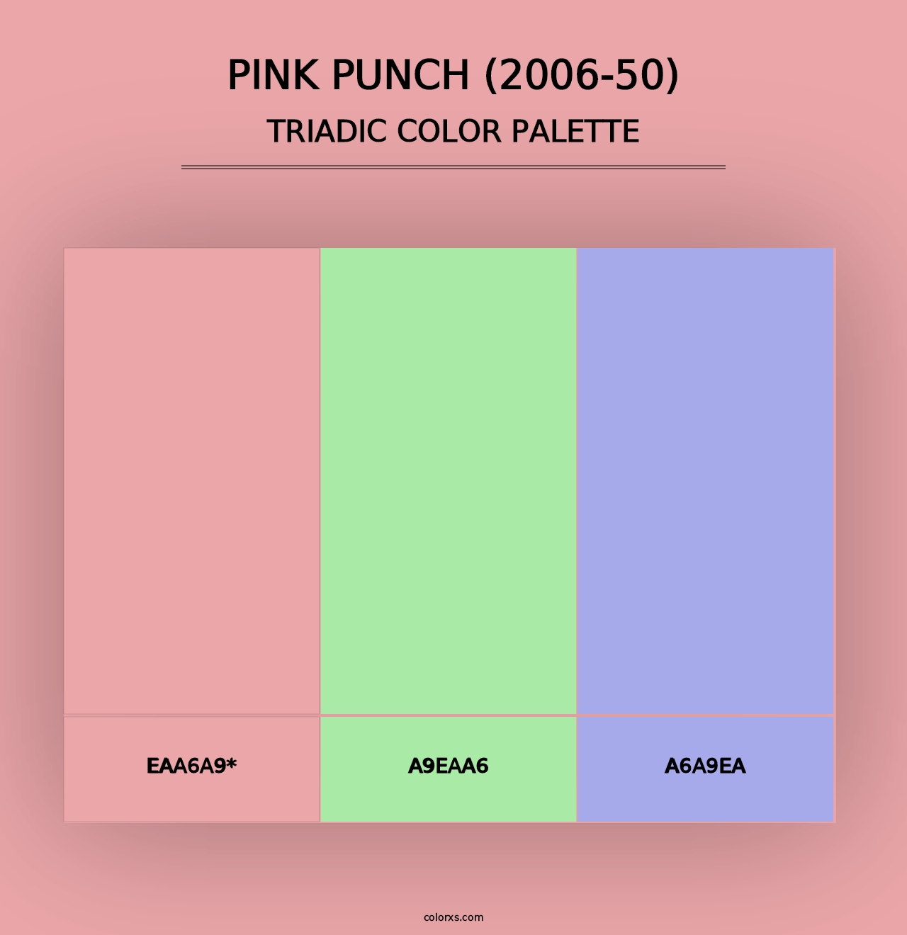 Pink Punch (2006-50) - Triadic Color Palette