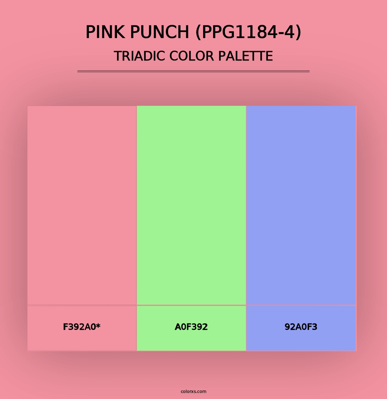 Pink Punch (PPG1184-4) - Triadic Color Palette