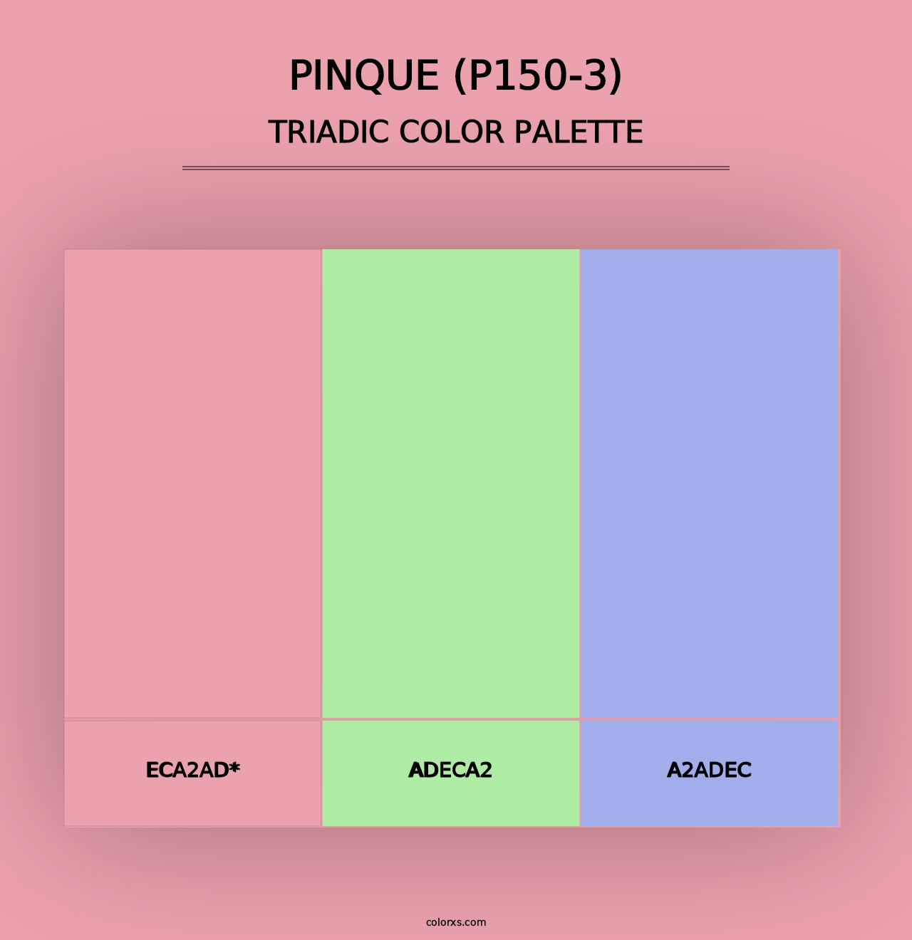 Pinque (P150-3) - Triadic Color Palette